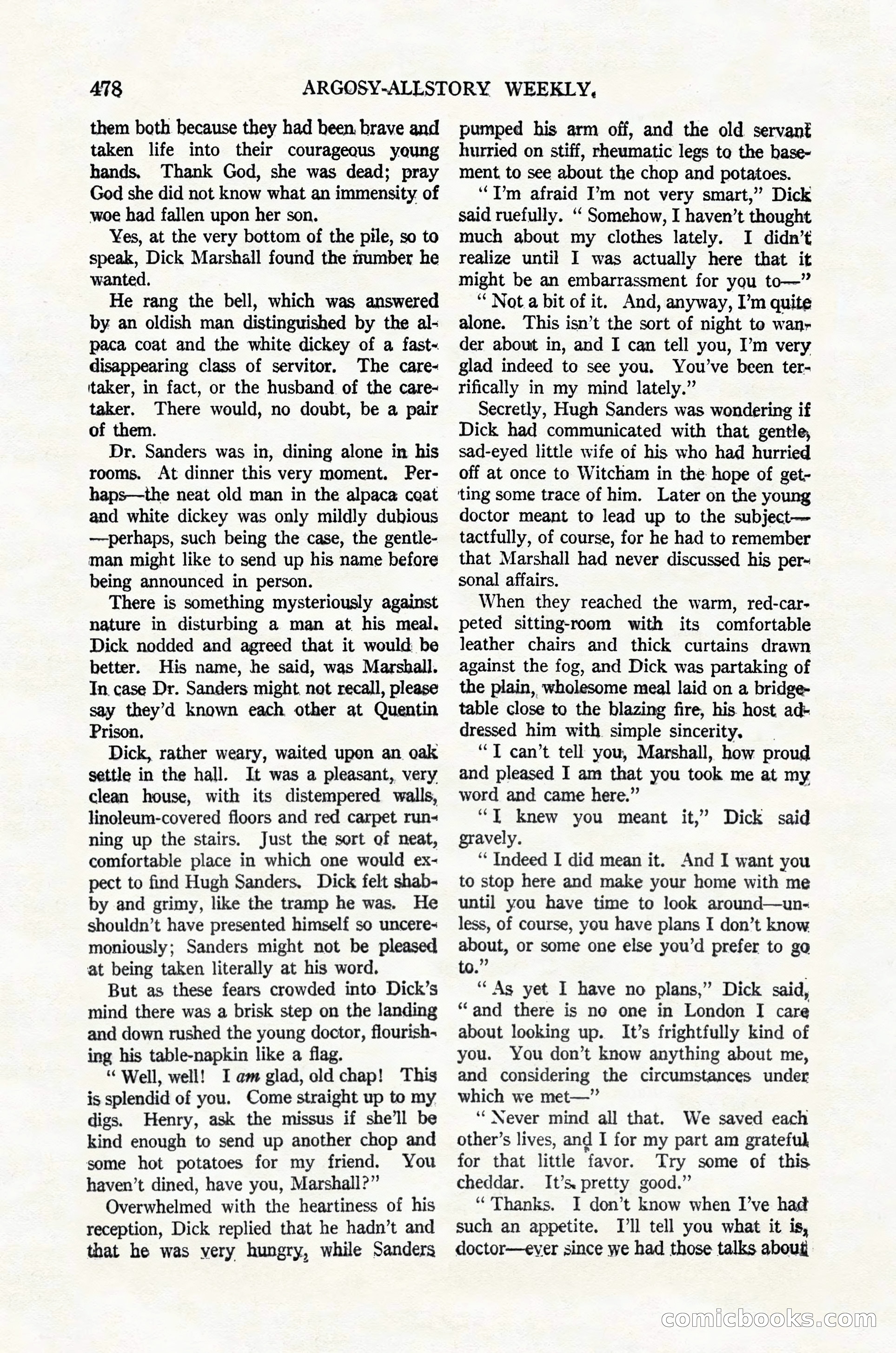 Argosy All-Story Weekly, February 4, 1922 — page 168 of 178