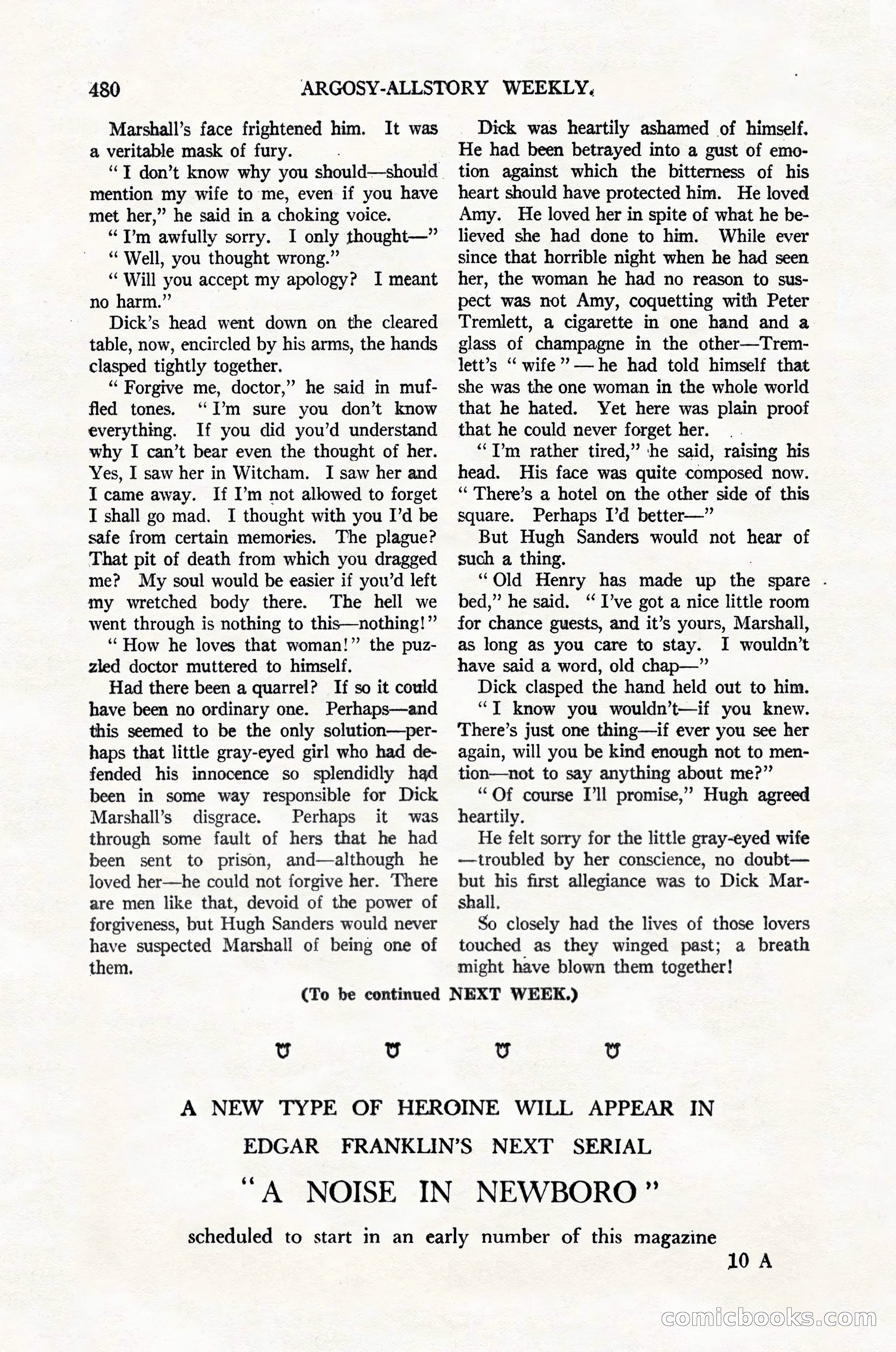 Argosy All-Story Weekly, February 4, 1922 — page 170 of 178