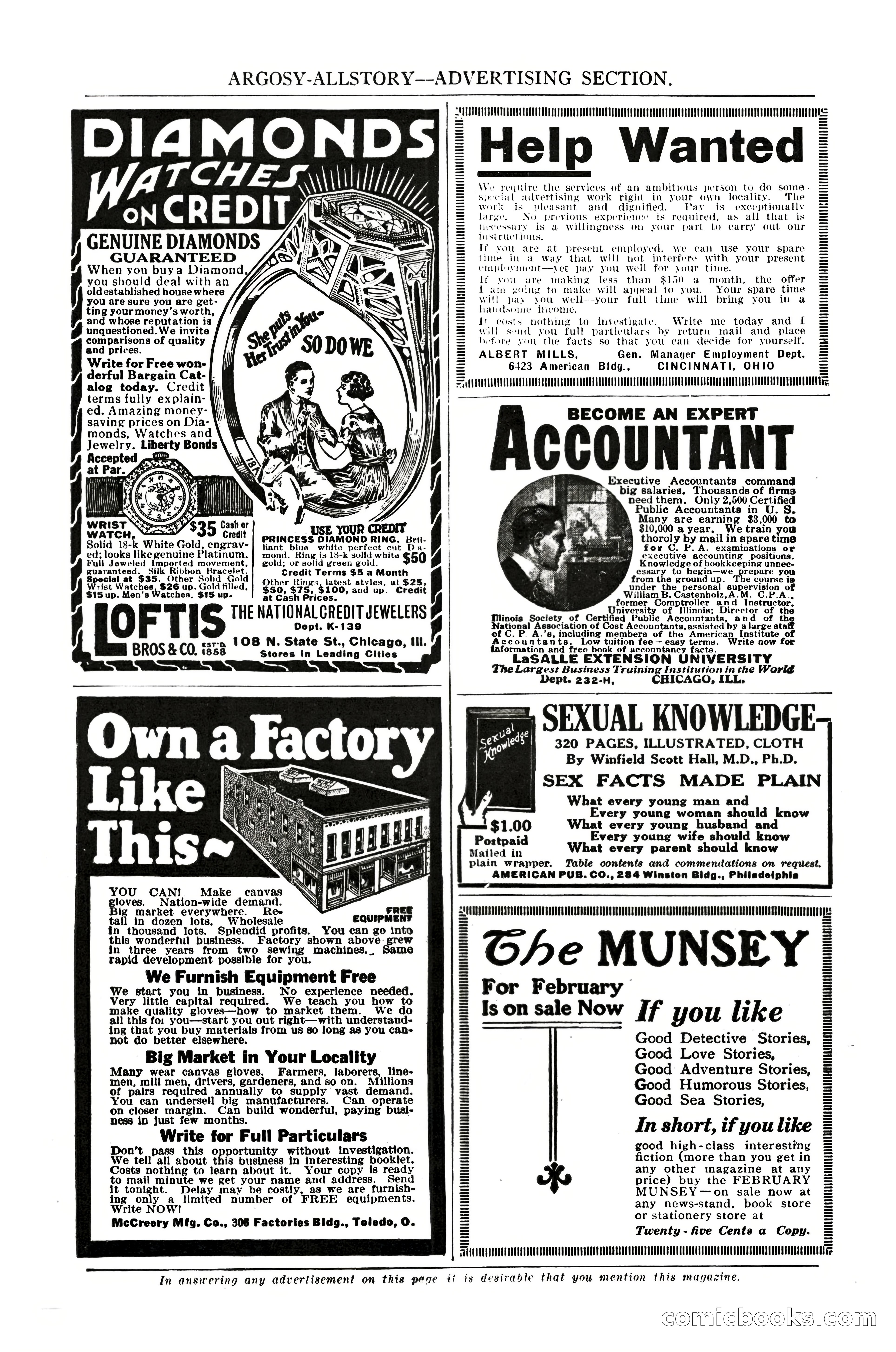 Argosy All-Story Weekly, February 4, 1922 — page 172 of 178