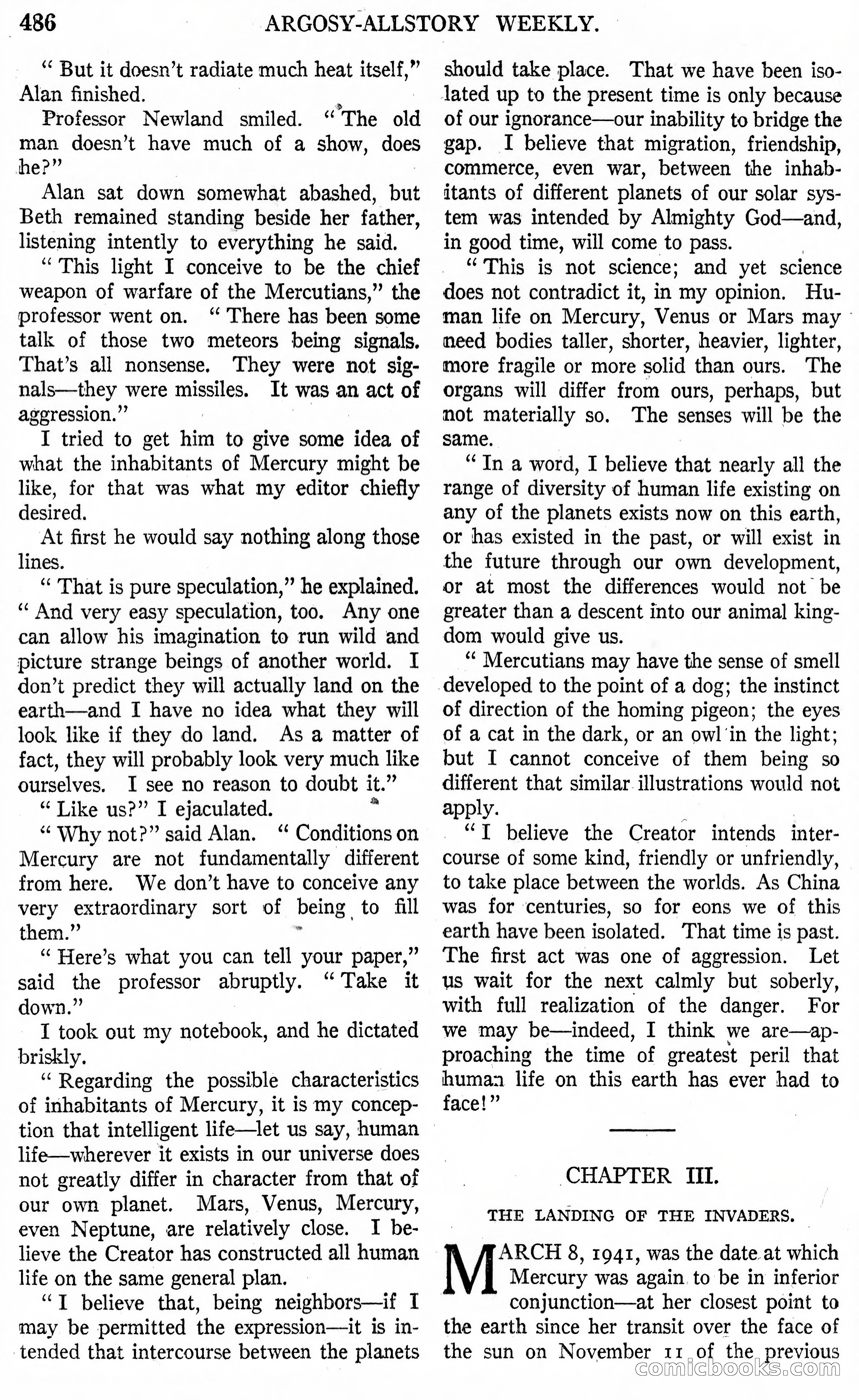 Argosy All-Story Weekly, Vol. 146 No. 4 — page 16 of 176