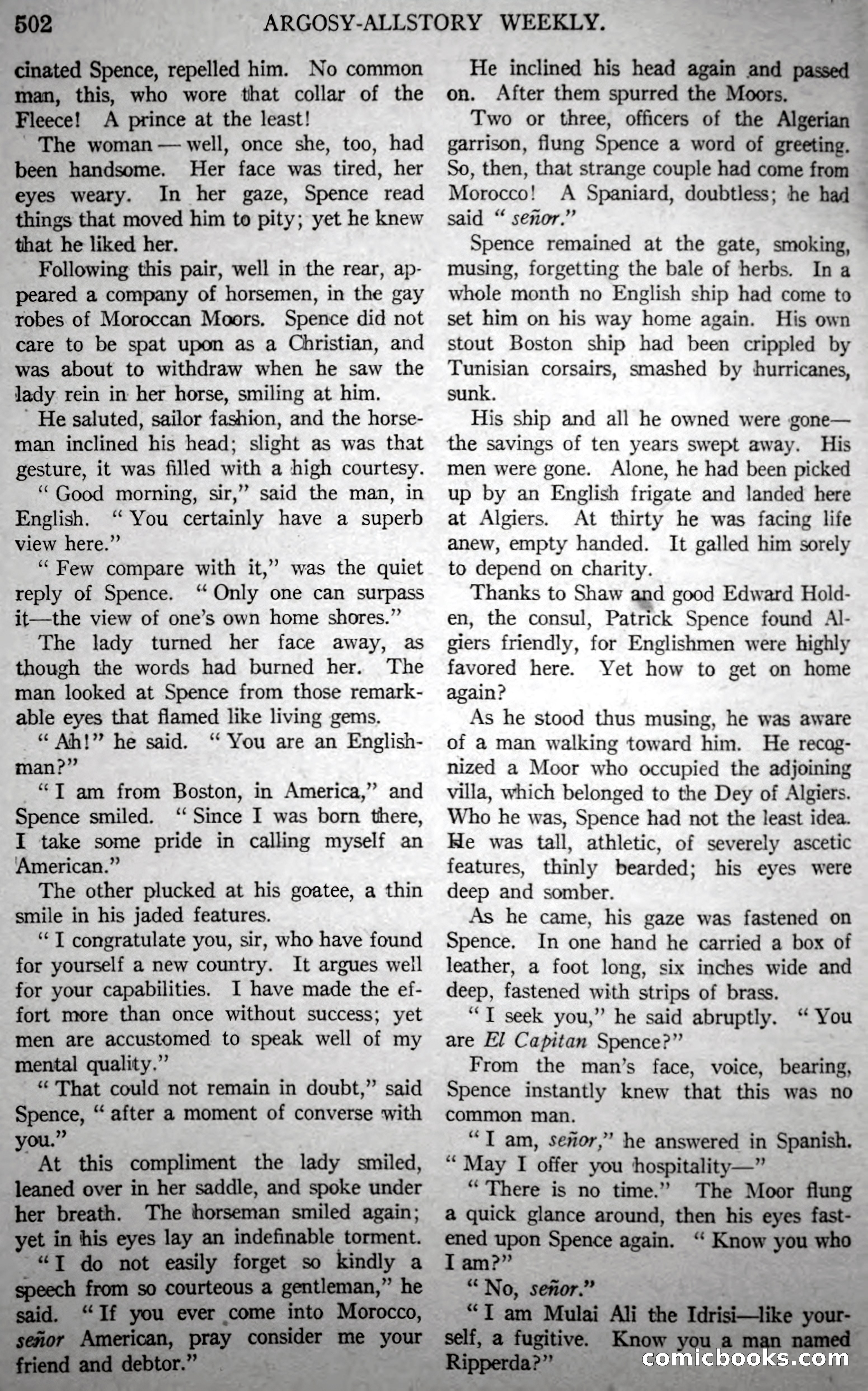 Argosy All-Story Weekly, Vol. 146 No. 4 — page 32 of 176