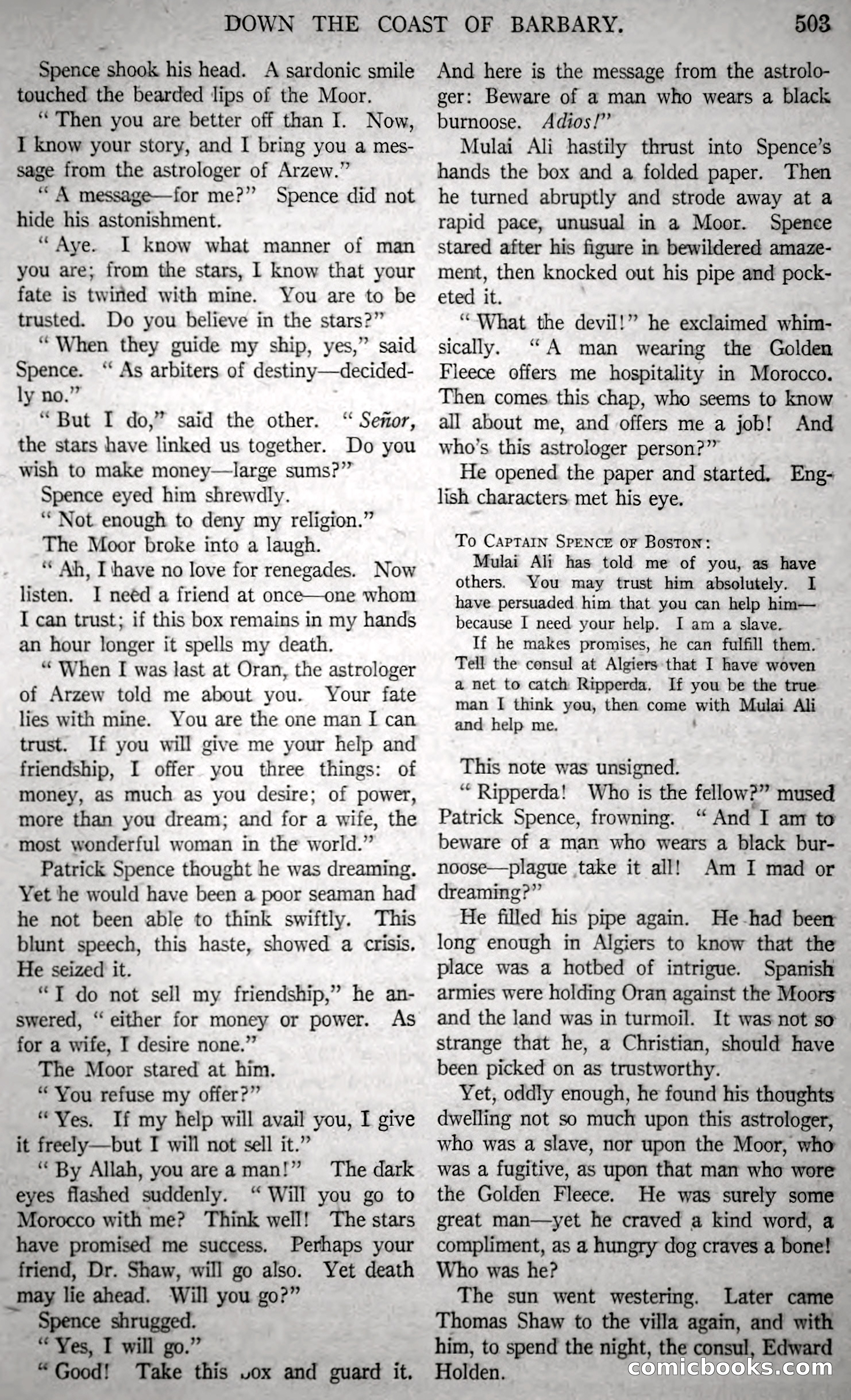 Argosy All-Story Weekly, Vol. 146 No. 4 — page 33 of 176