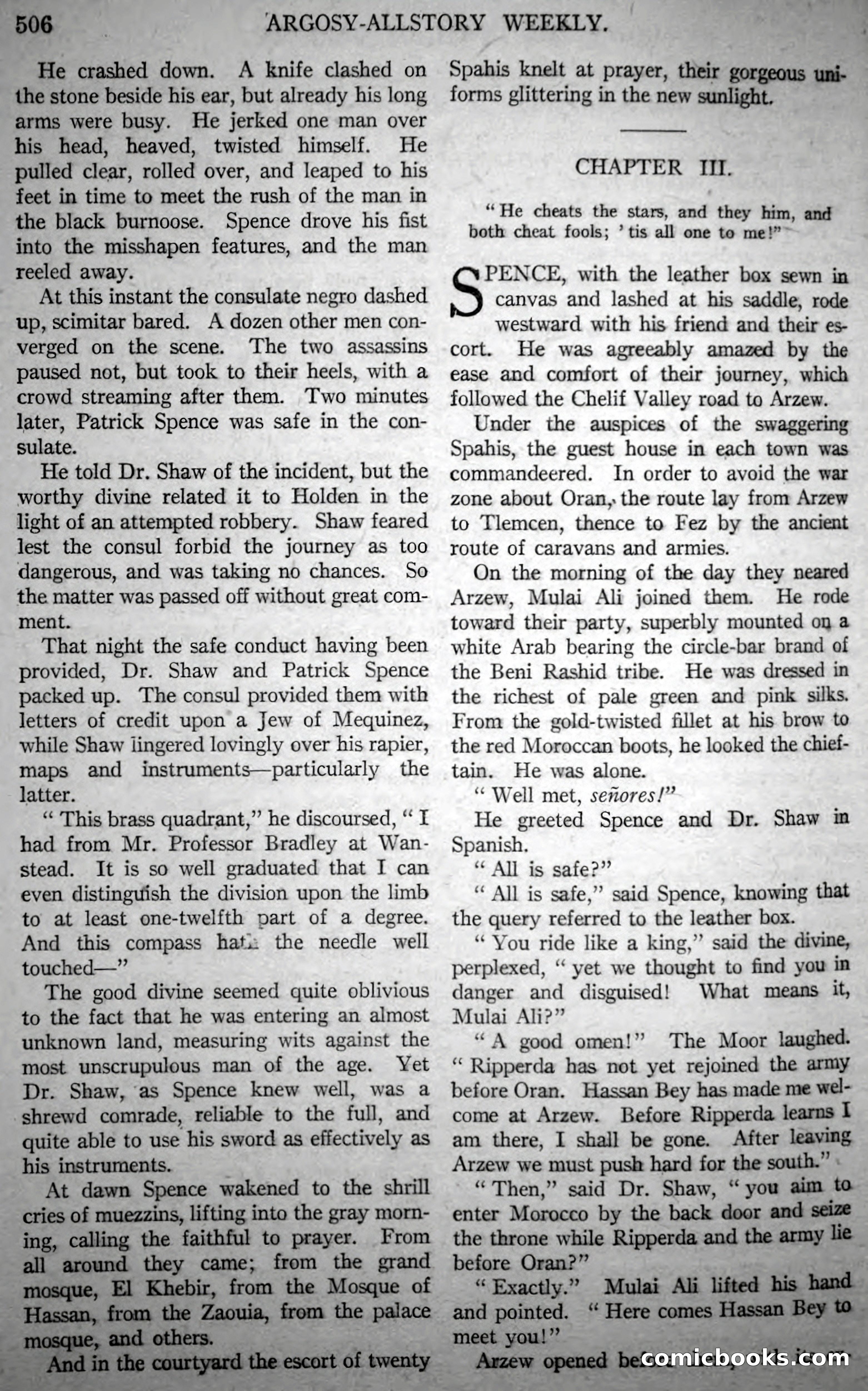Argosy All-Story Weekly, Vol. 146 No. 4 — page 36 of 176