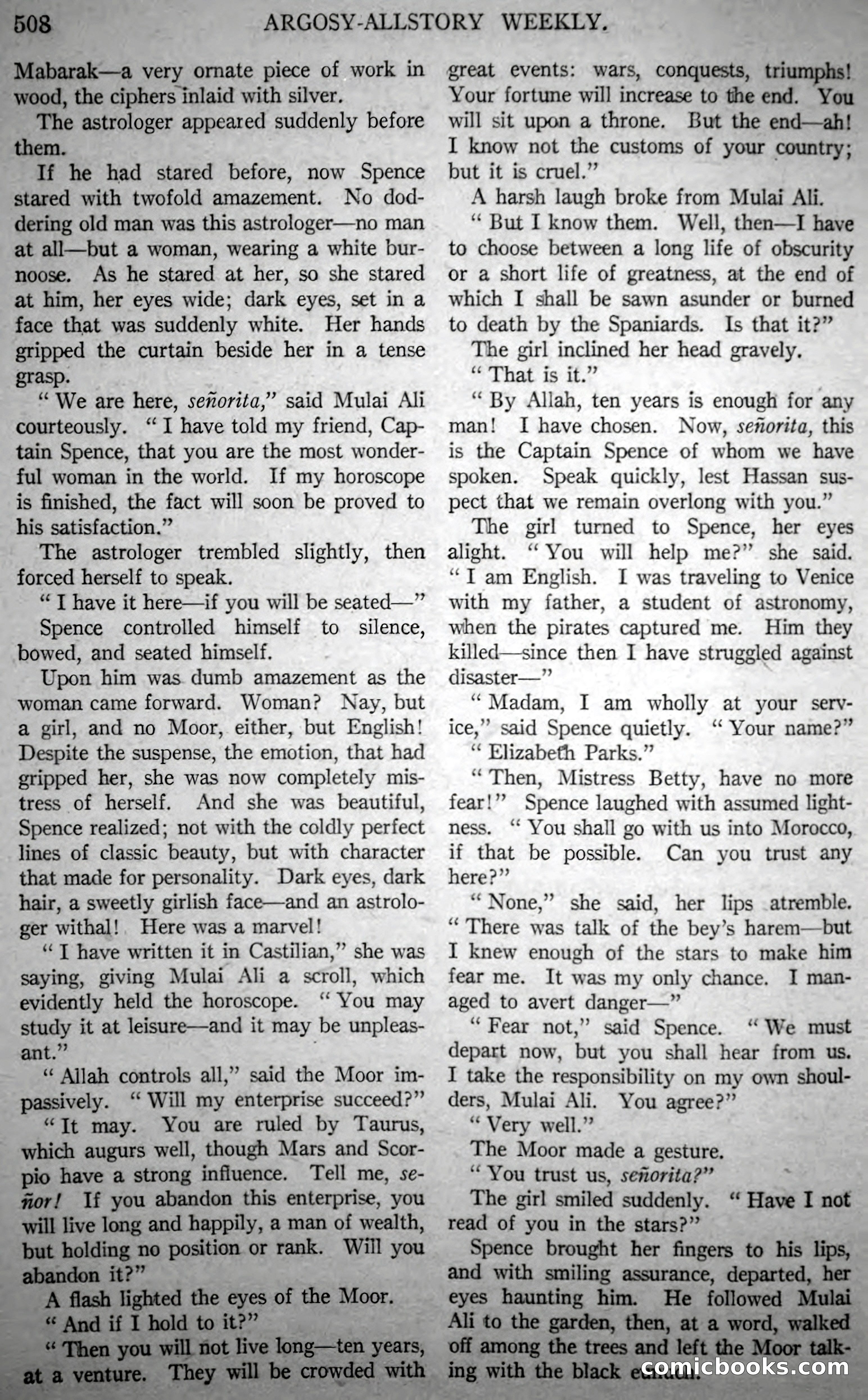 Argosy All-Story Weekly, Vol. 146 No. 4 — page 38 of 176