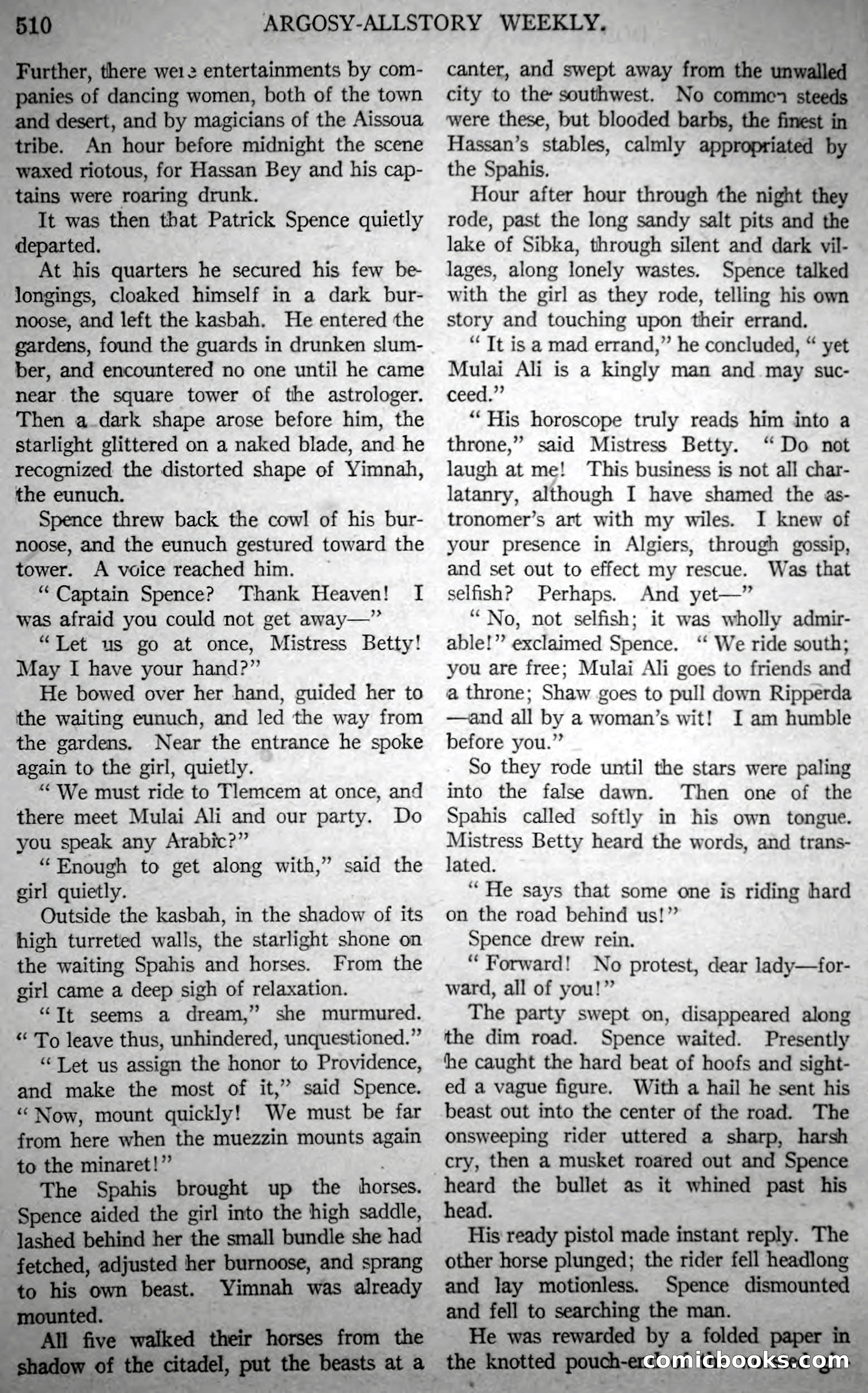 Argosy All-Story Weekly, Vol. 146 No. 4 — page 40 of 176