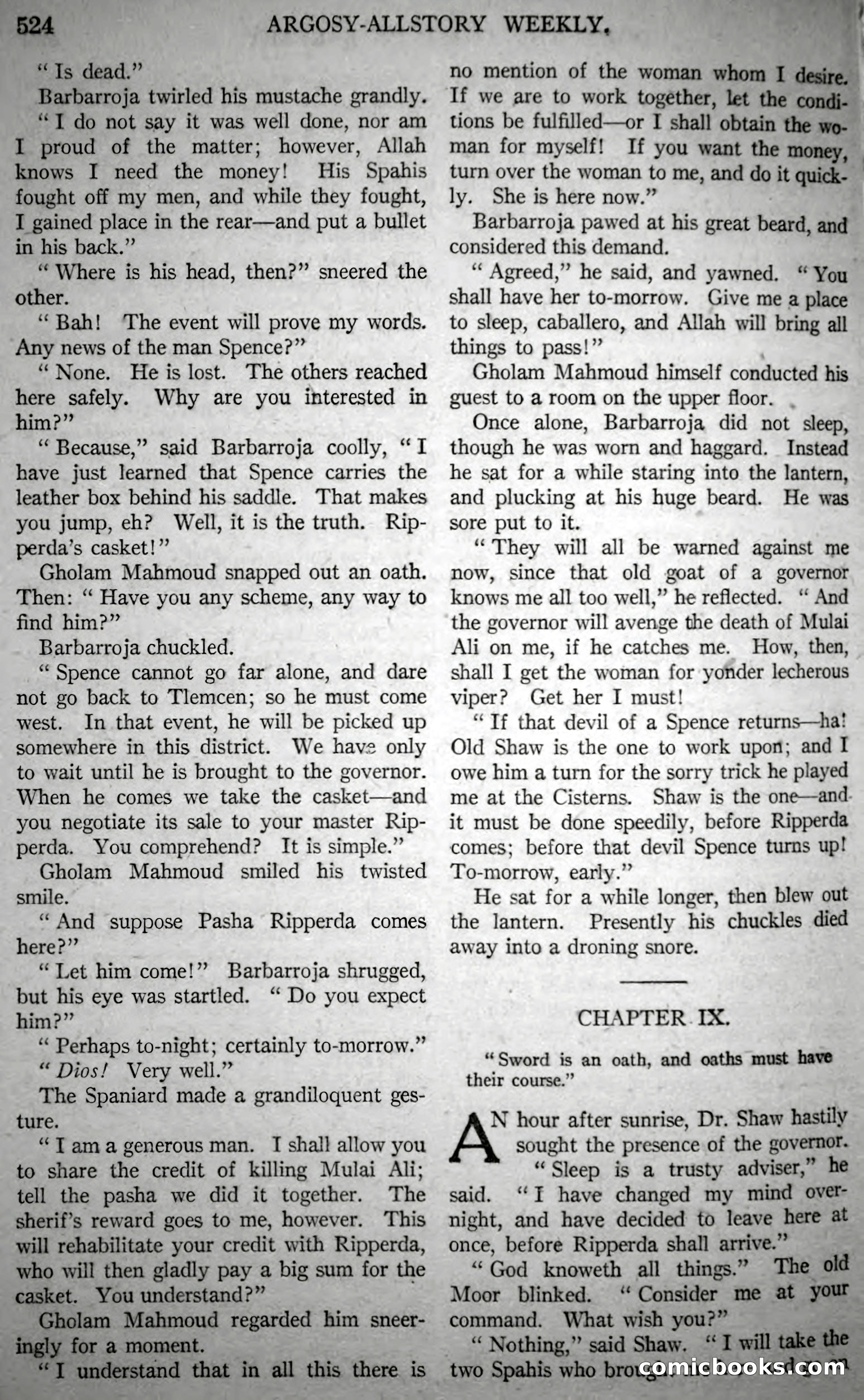 Argosy All-Story Weekly, Vol. 146 No. 4 — page 54 of 176