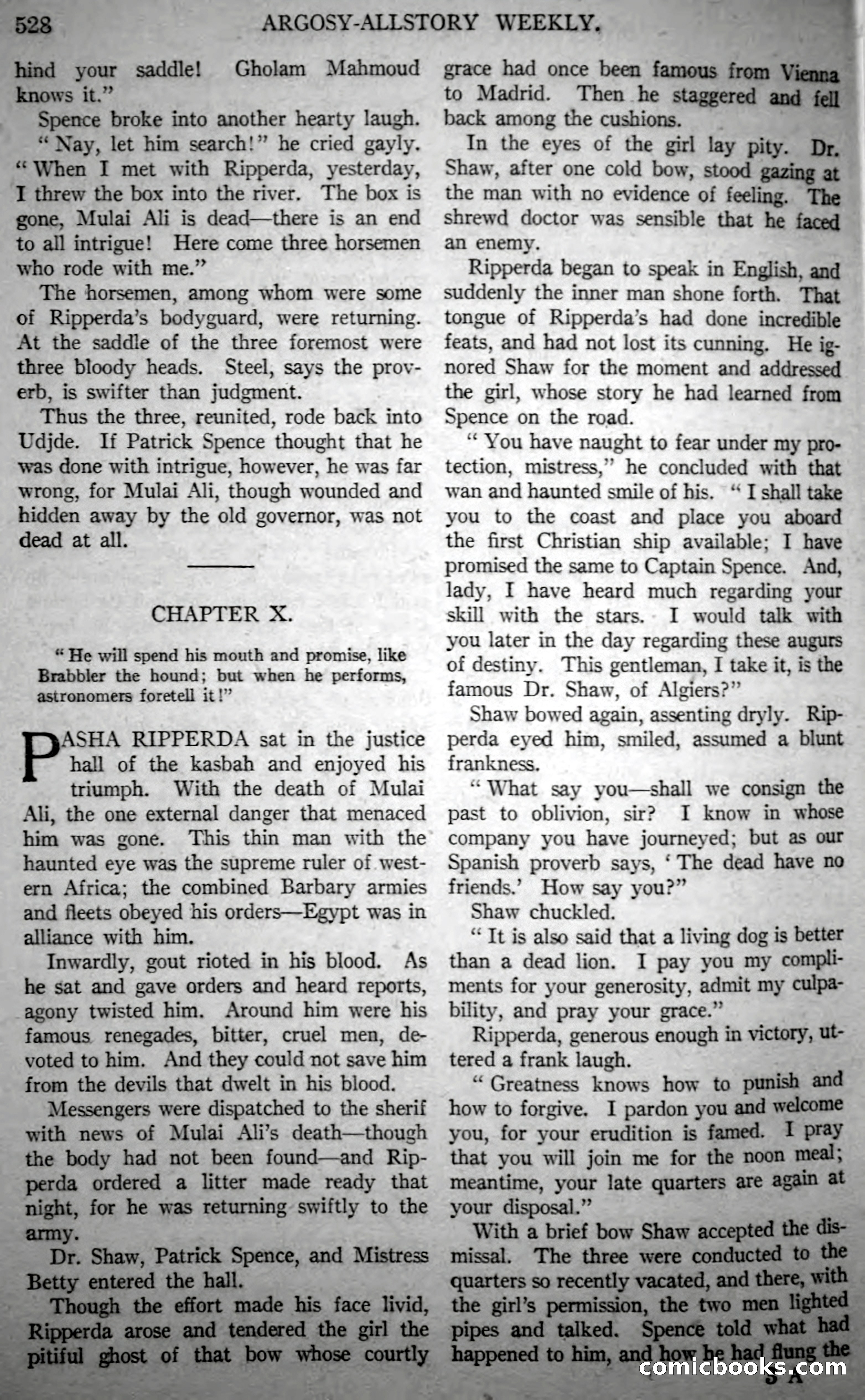 Argosy All-Story Weekly, Vol. 146 No. 4 — page 58 of 176
