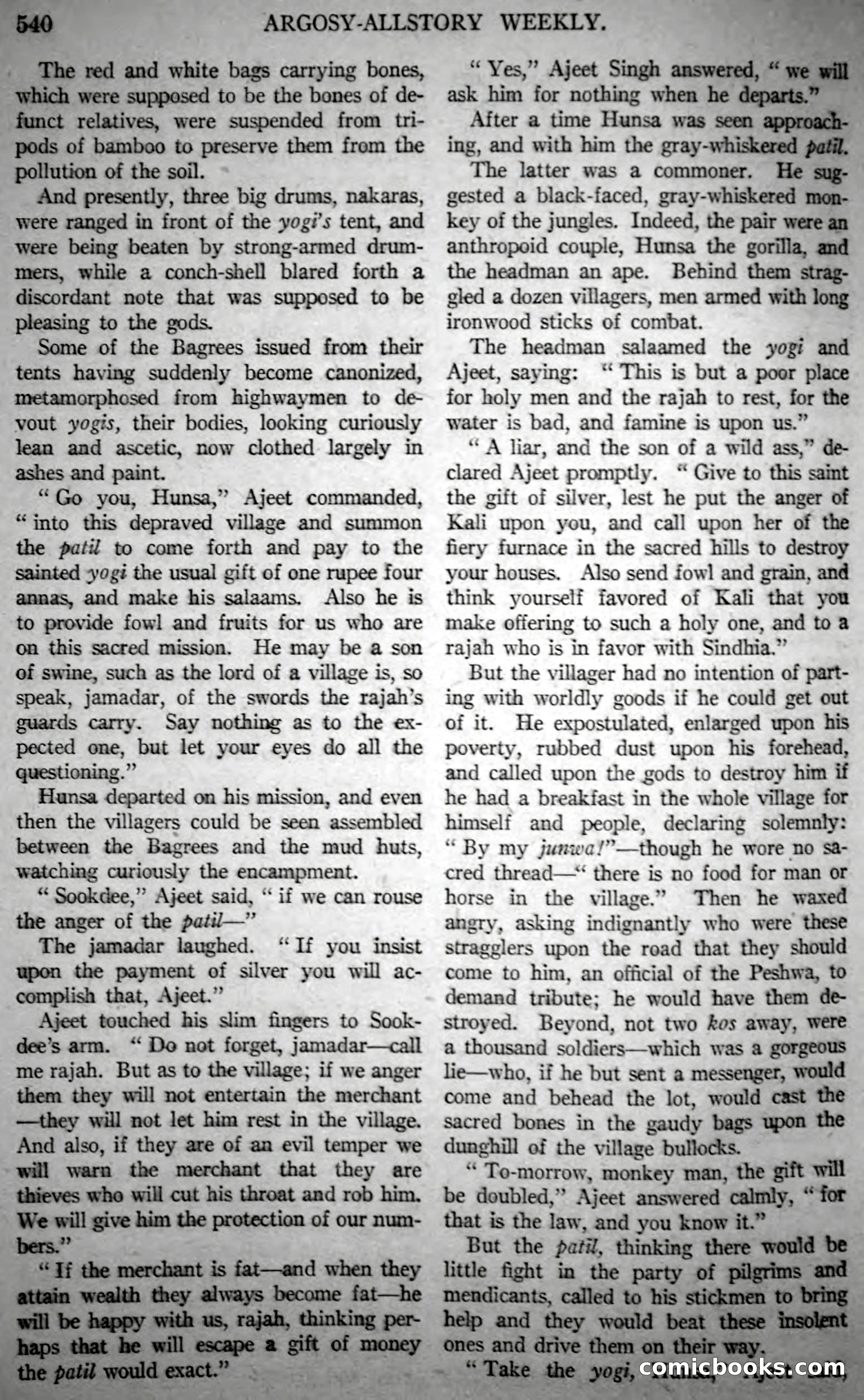 Argosy All-Story Weekly, Vol. 146 No. 4 — page 70 of 176