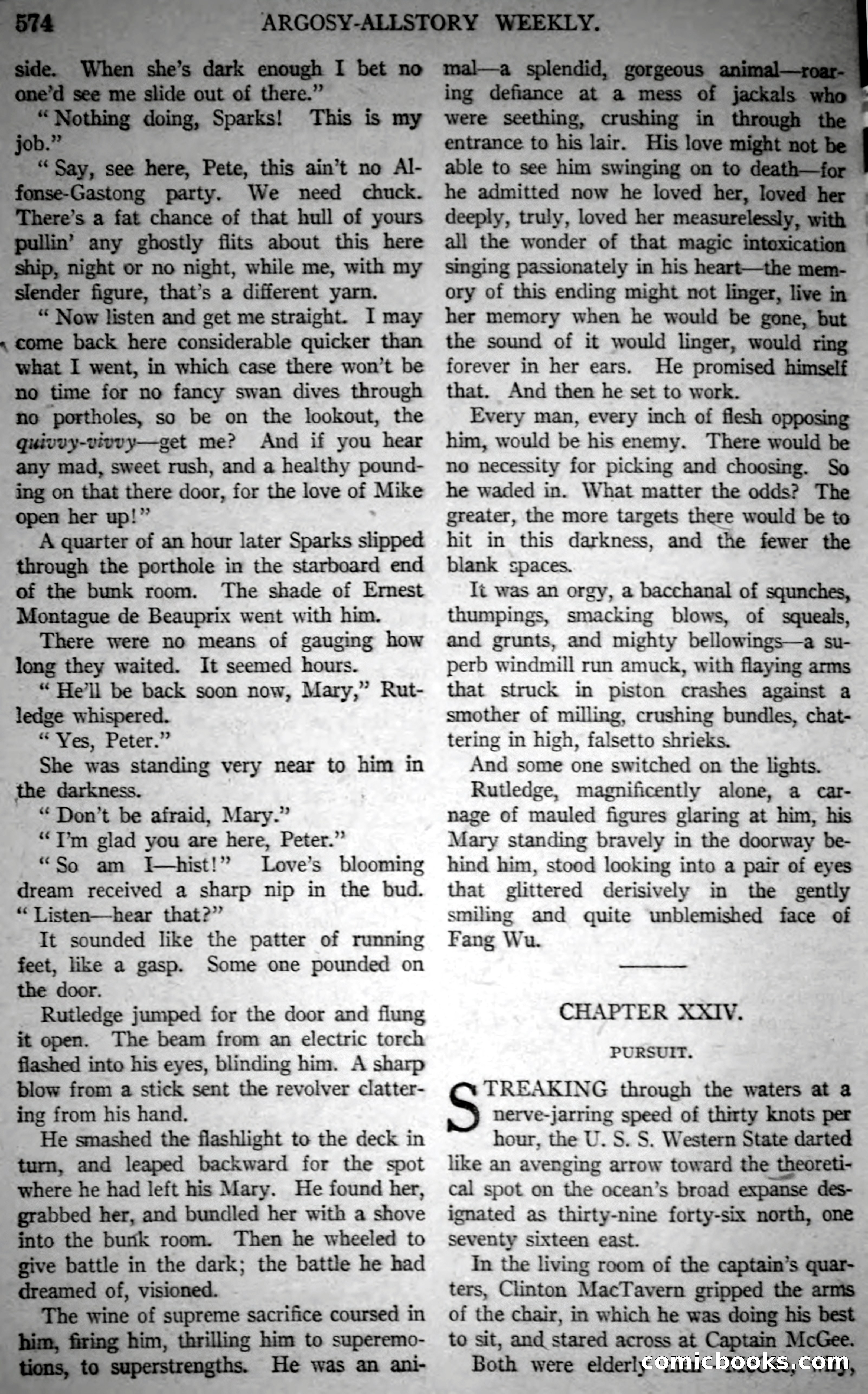 Argosy All-Story Weekly, Vol. 146 No. 4 — page 104 of 176