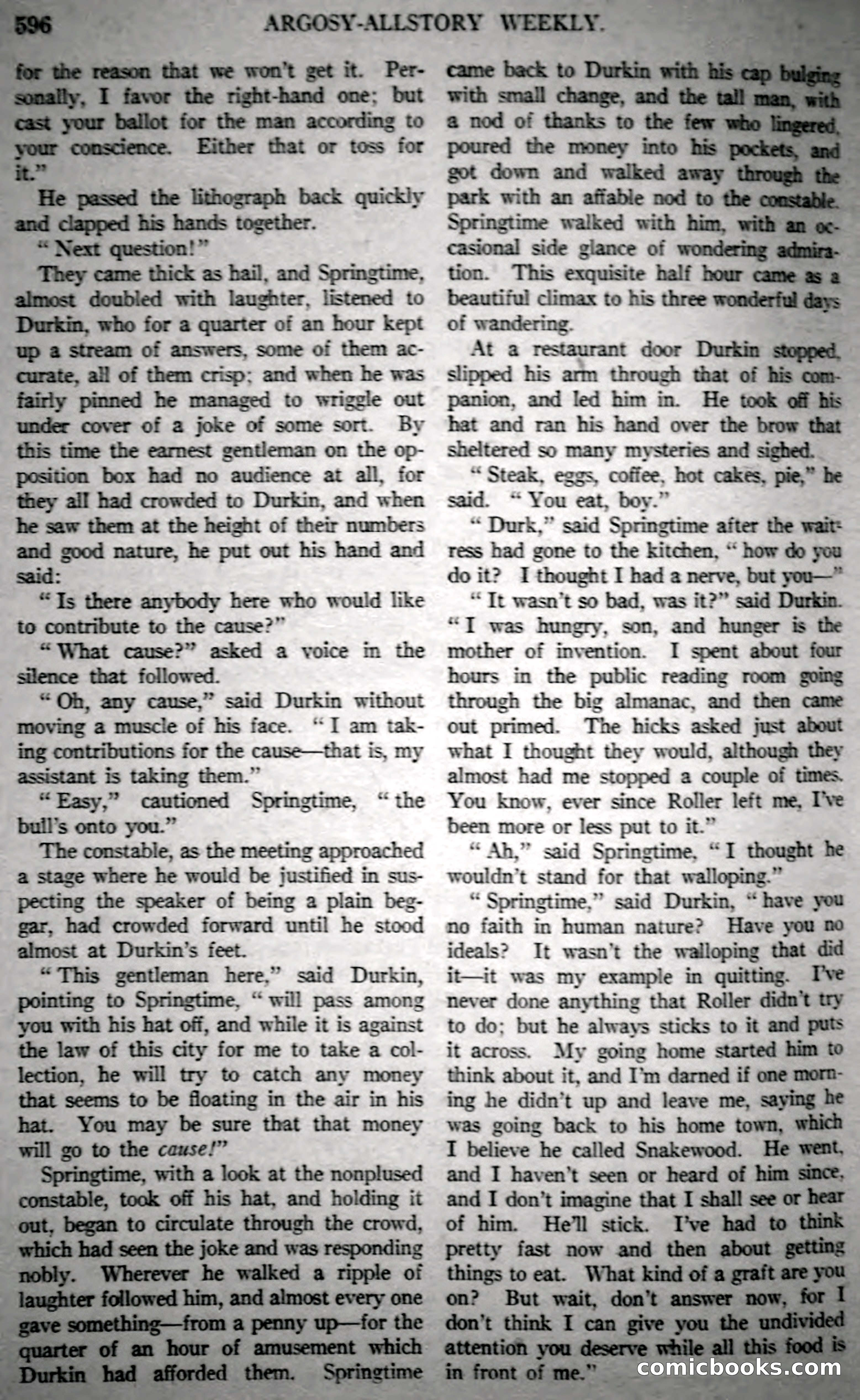 Argosy All-Story Weekly, Vol. 146 No. 4 — page 126 of 176