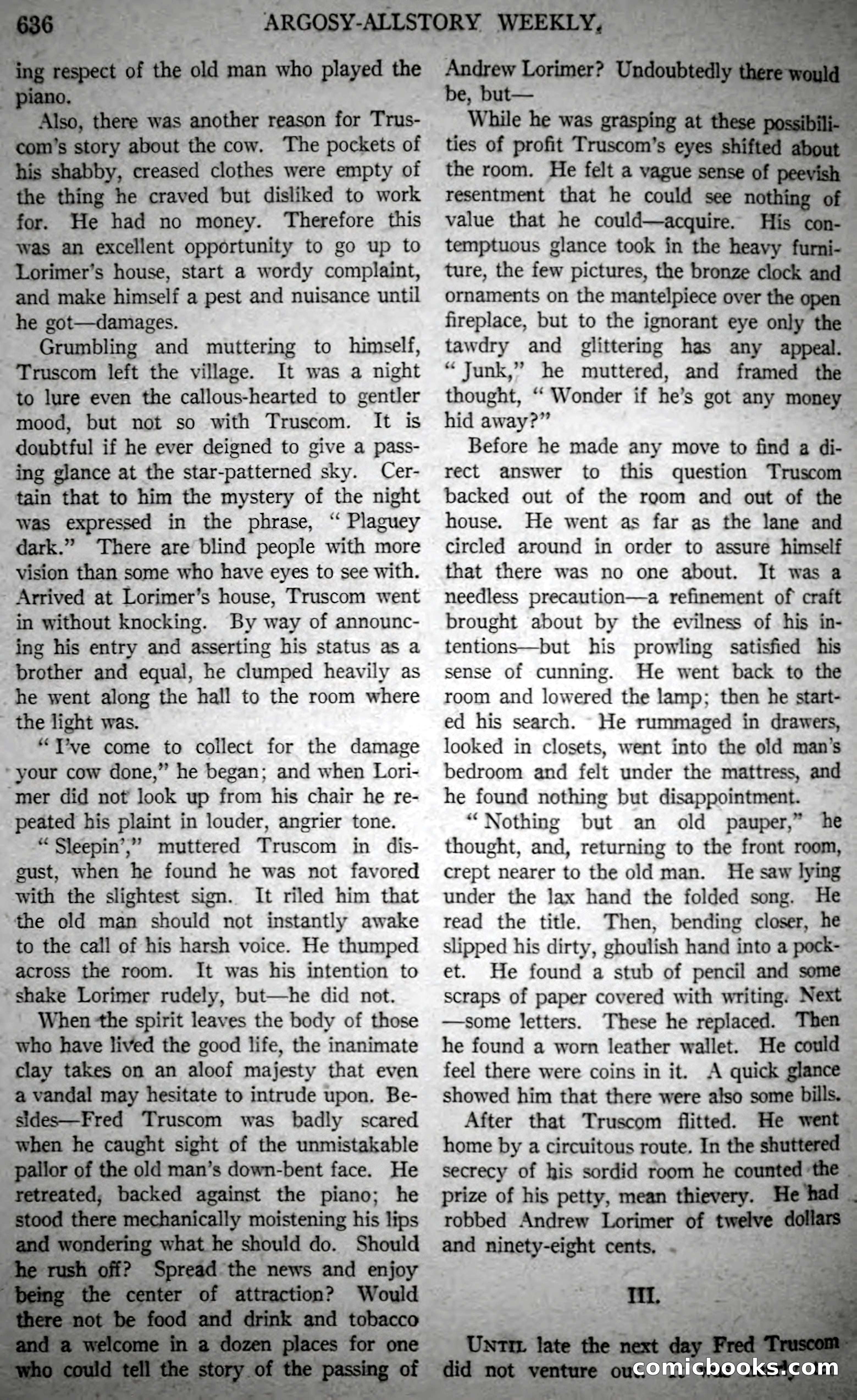 Argosy All-Story Weekly, Vol. 146 No. 4 — page 166 of 176
