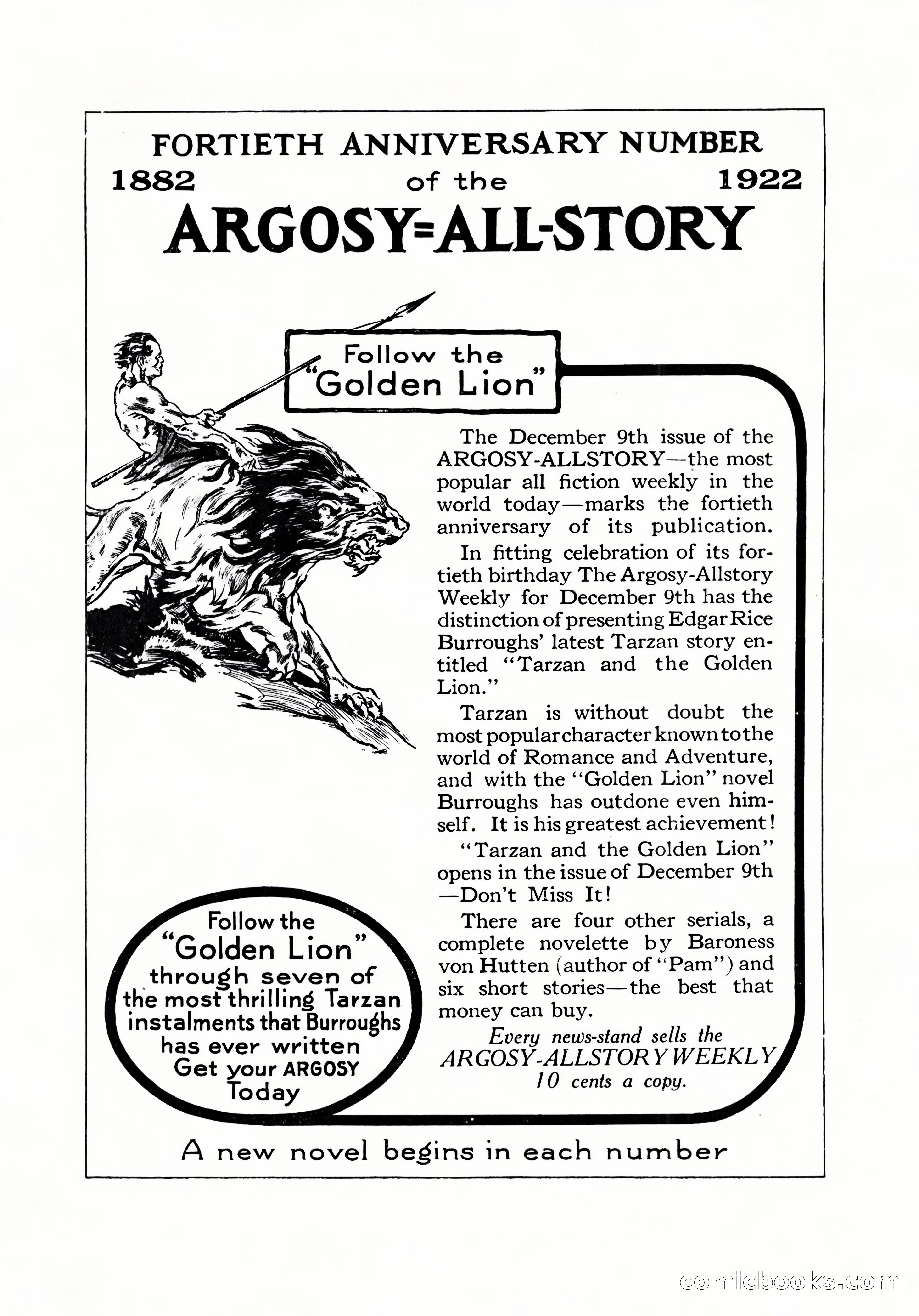 Argosy All-Story Weekly, December 2, 1922 — page 2 of 176