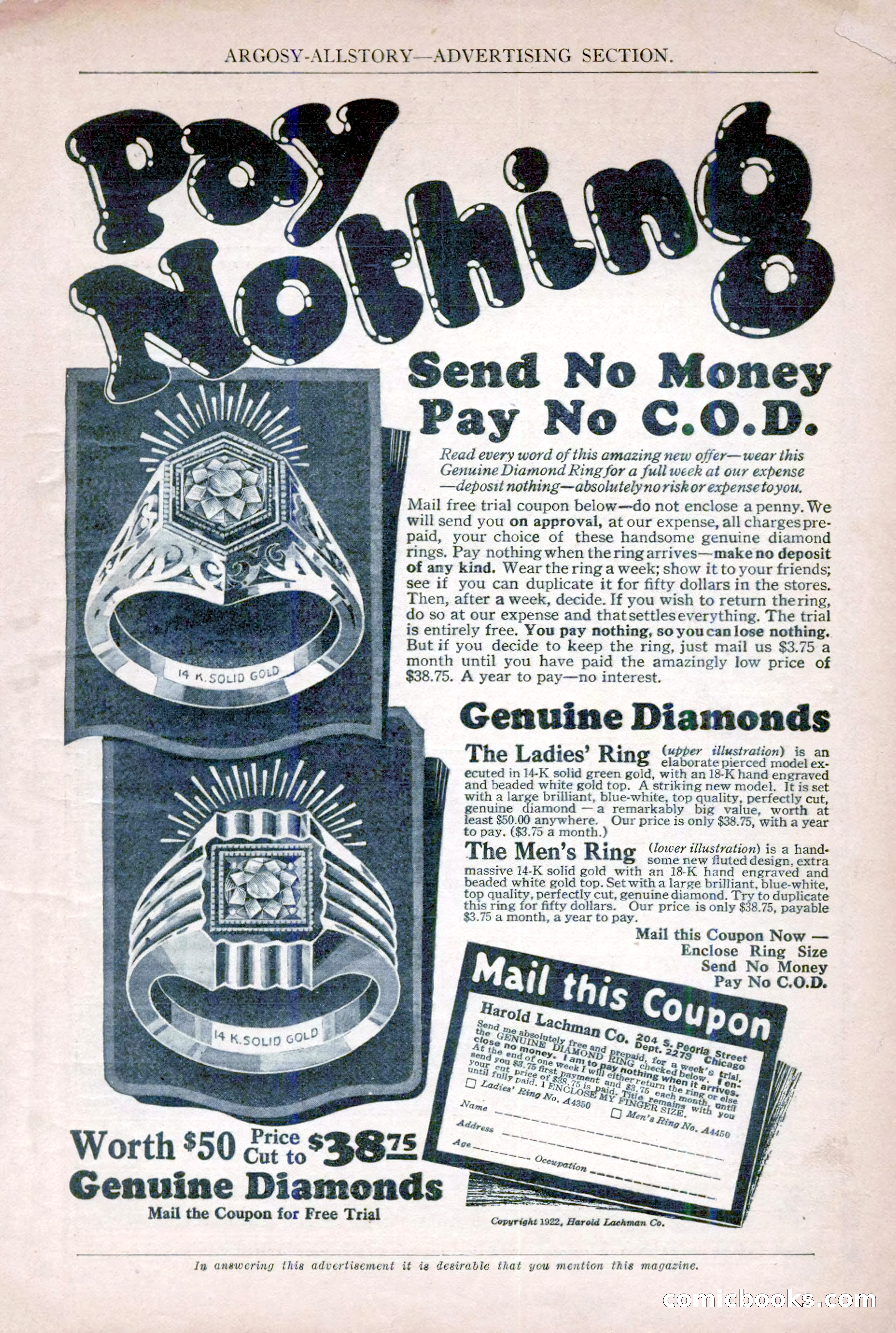 Argosy All-Story Weekly, December 2, 1922 — page 5 of 176