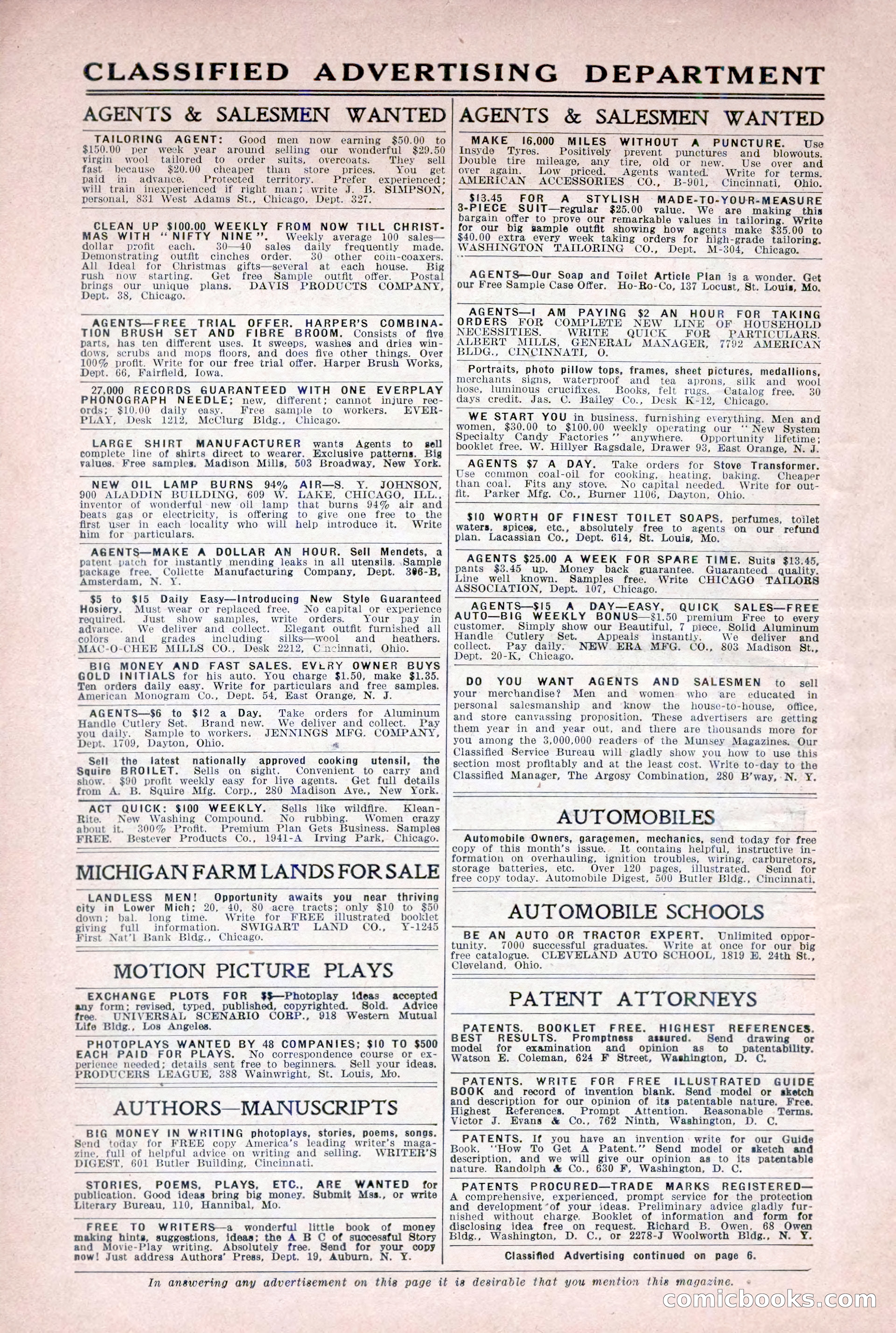 Argosy All-Story Weekly, December 2, 1922 — page 6 of 176