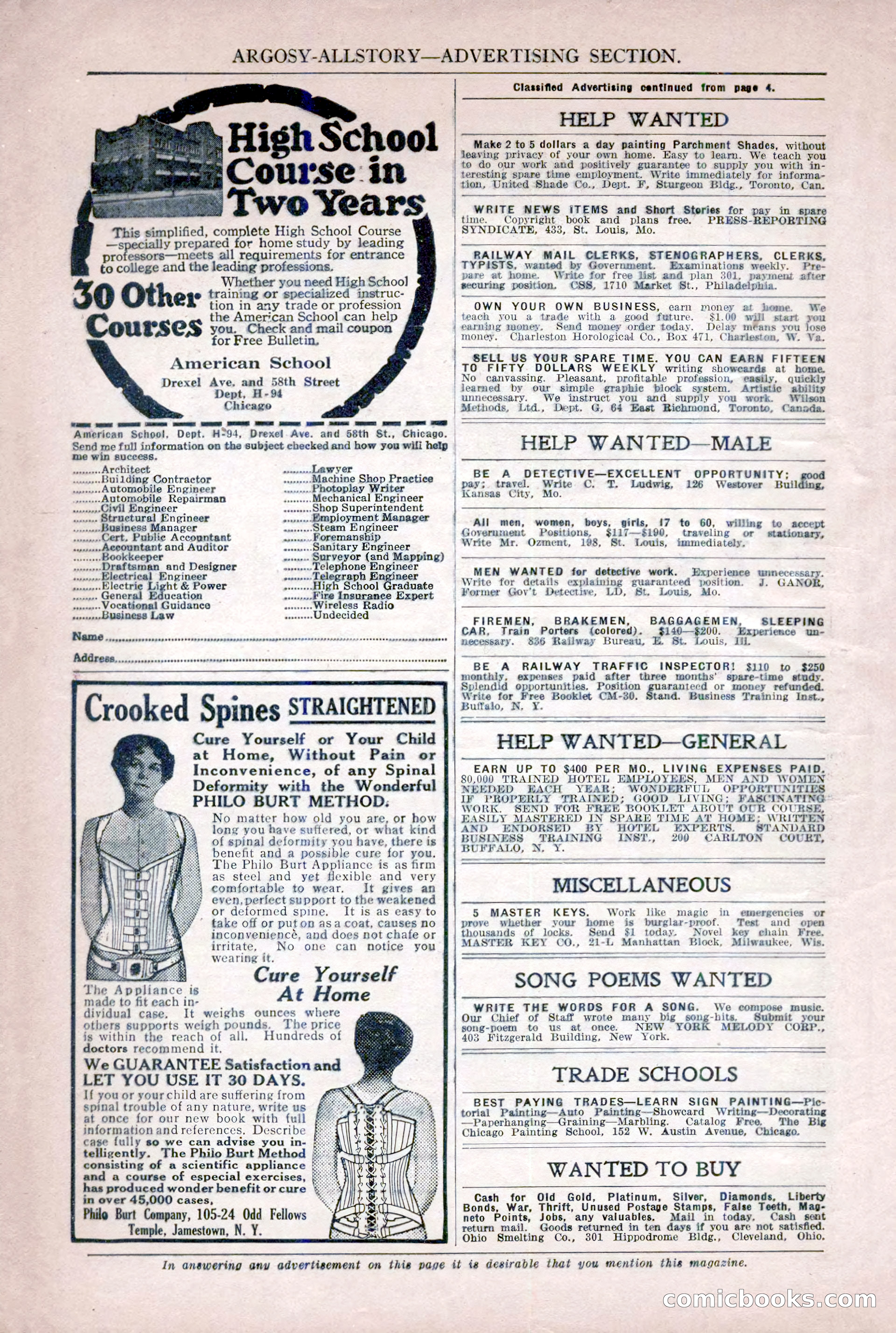Argosy All-Story Weekly, December 2, 1922 — page 8 of 176