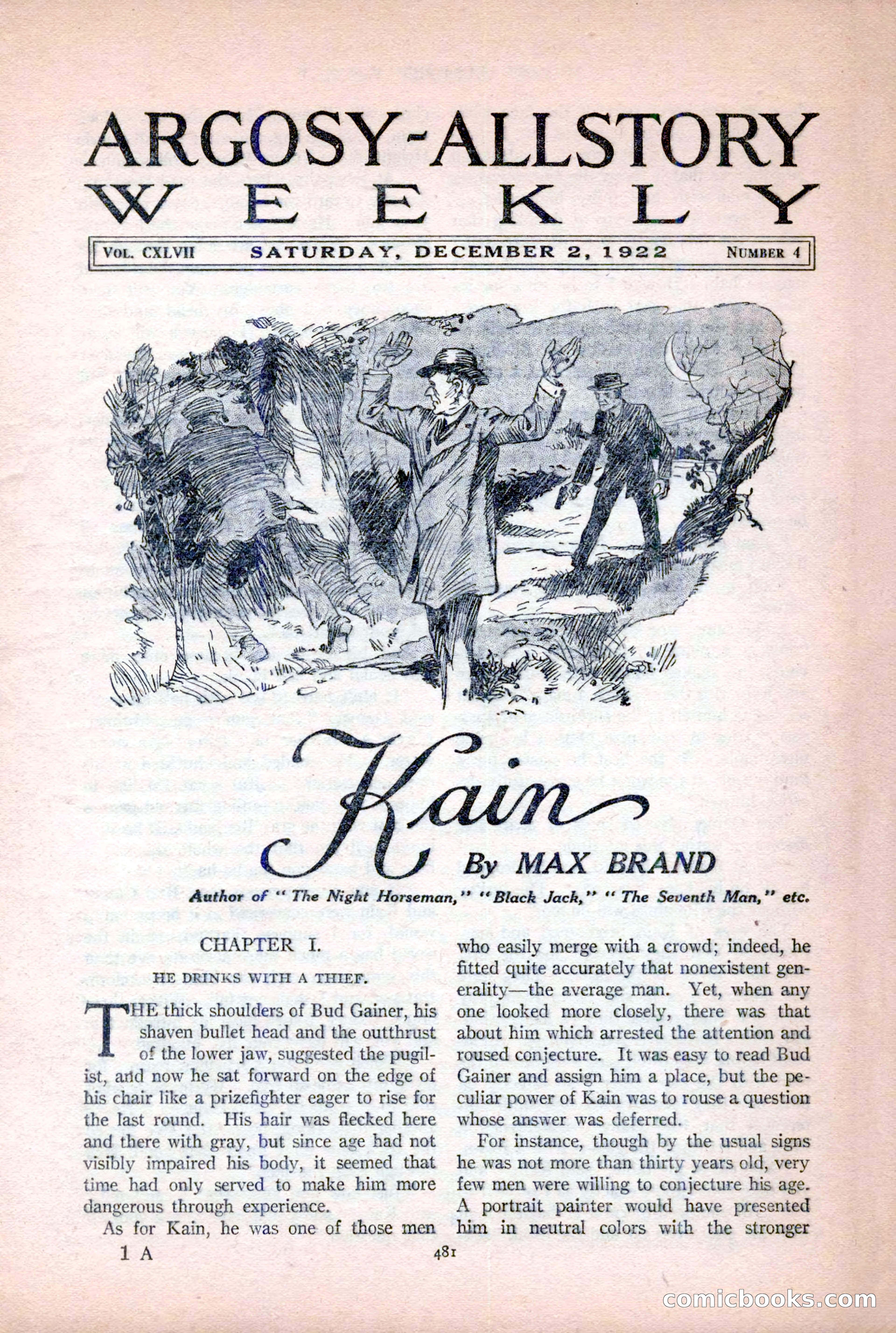 Argosy All-Story Weekly, December 2, 1922 — page 11 of 176