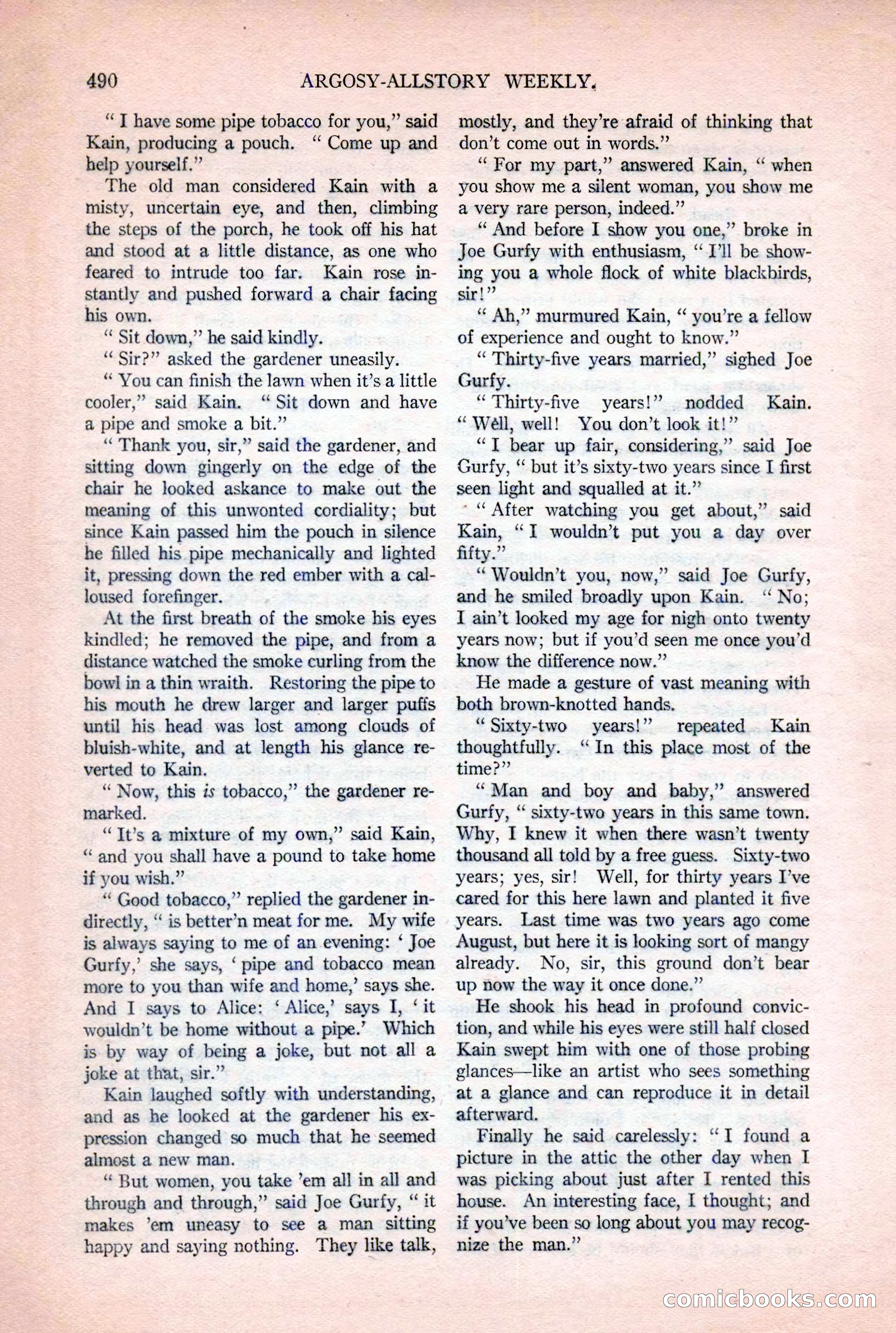 Argosy All-Story Weekly, December 2, 1922 — page 20 of 176