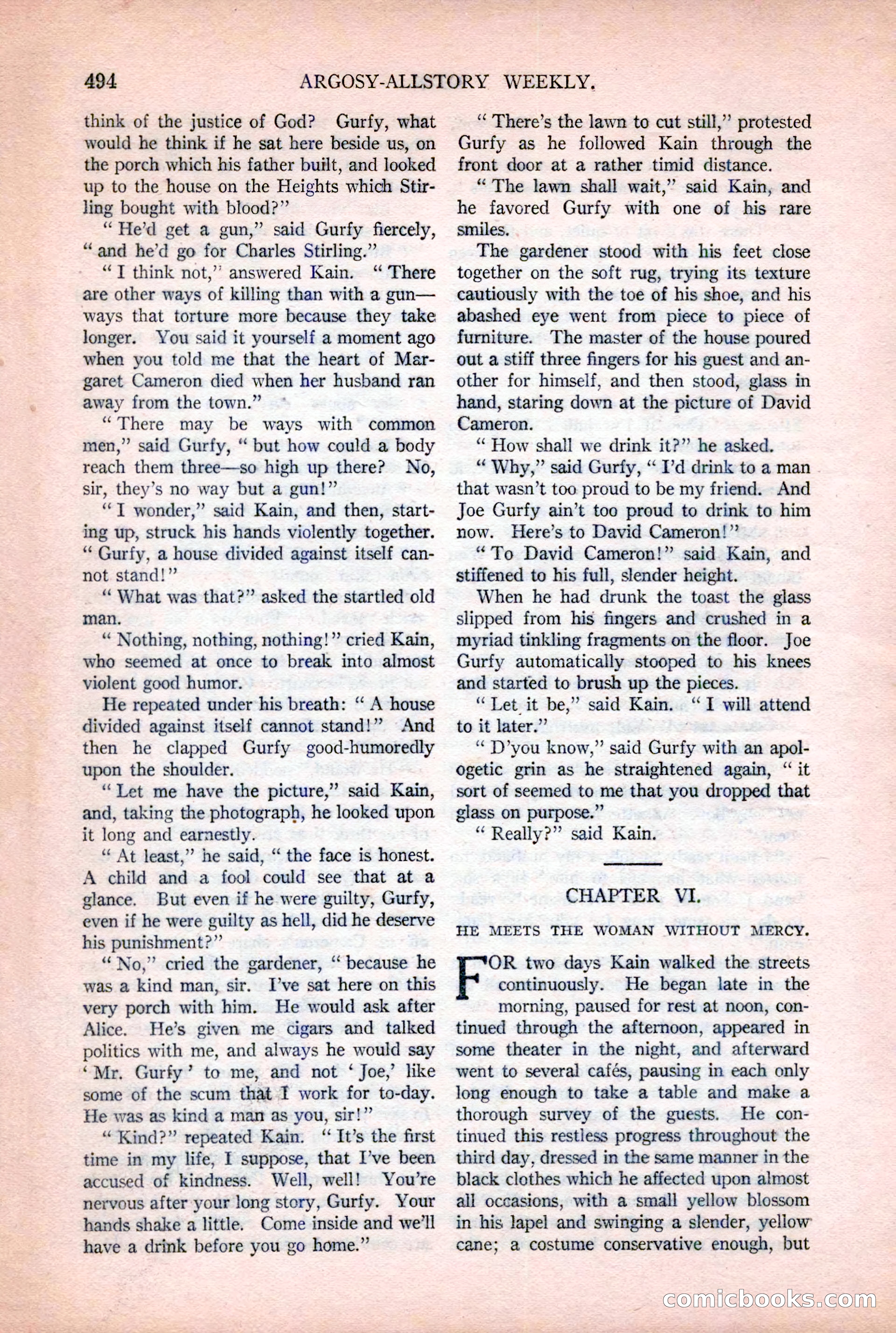 Argosy All-Story Weekly, December 2, 1922 — page 24 of 176