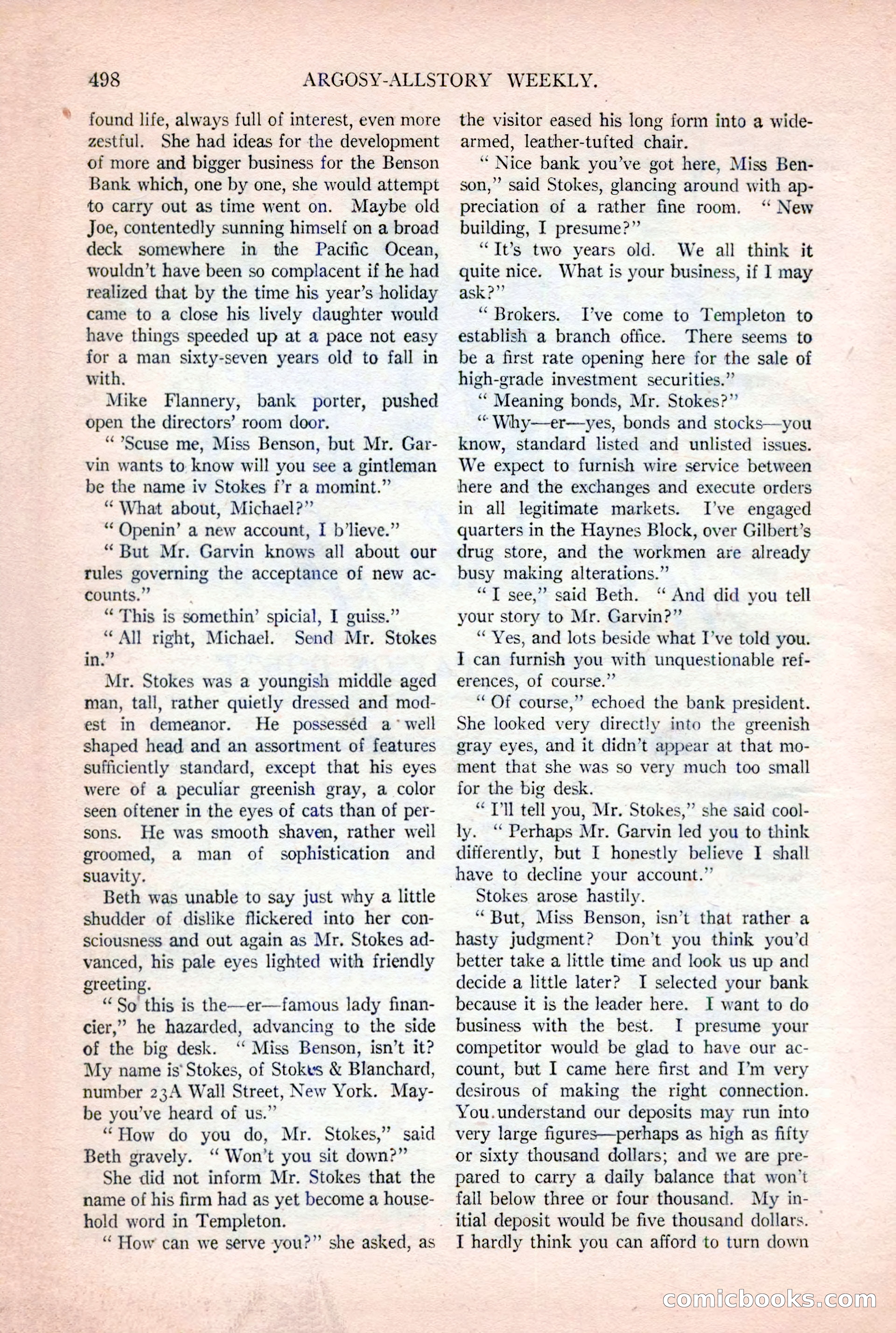 Argosy All-Story Weekly, December 2, 1922 — page 28 of 176