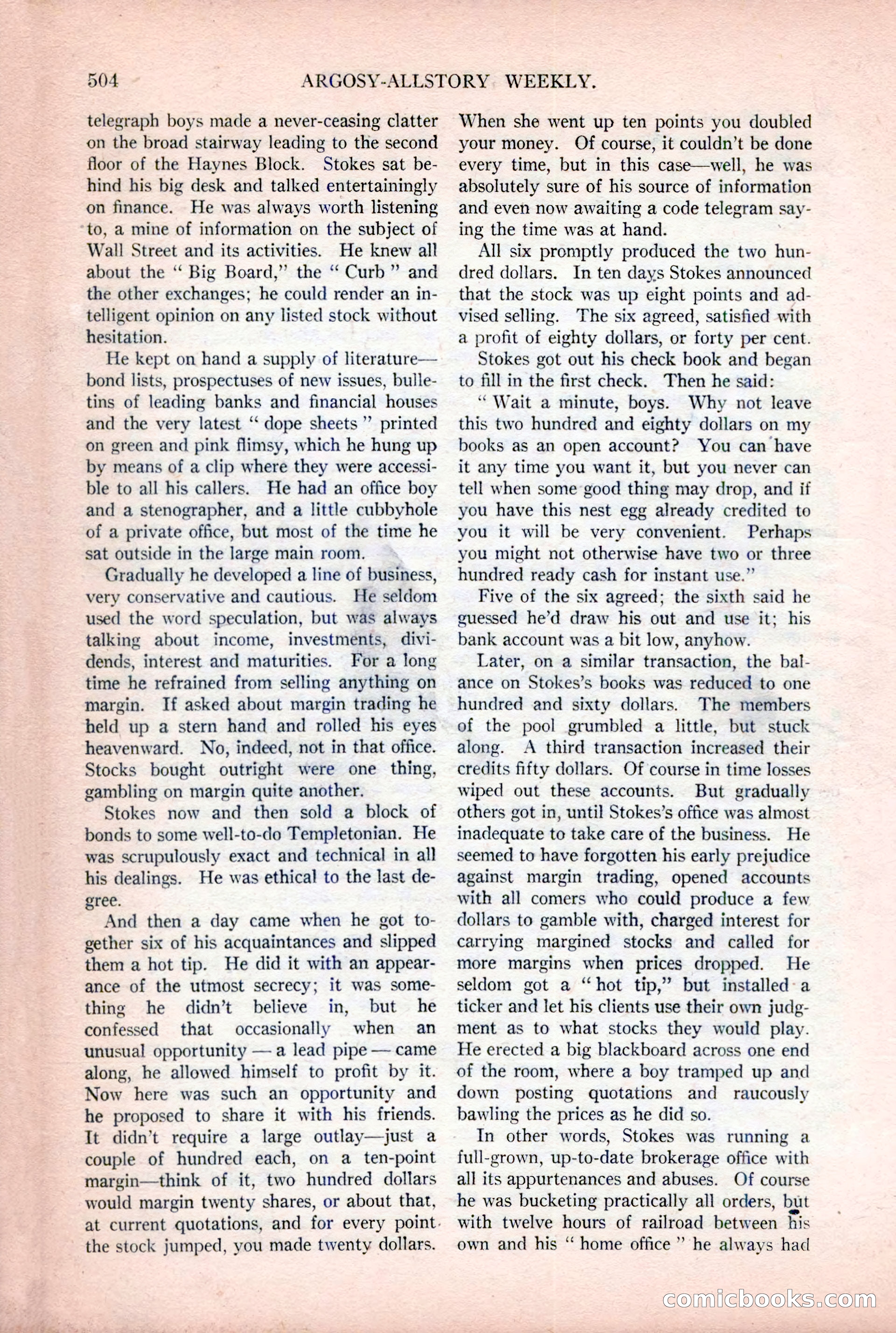 Argosy All-Story Weekly, December 2, 1922 — page 34 of 176