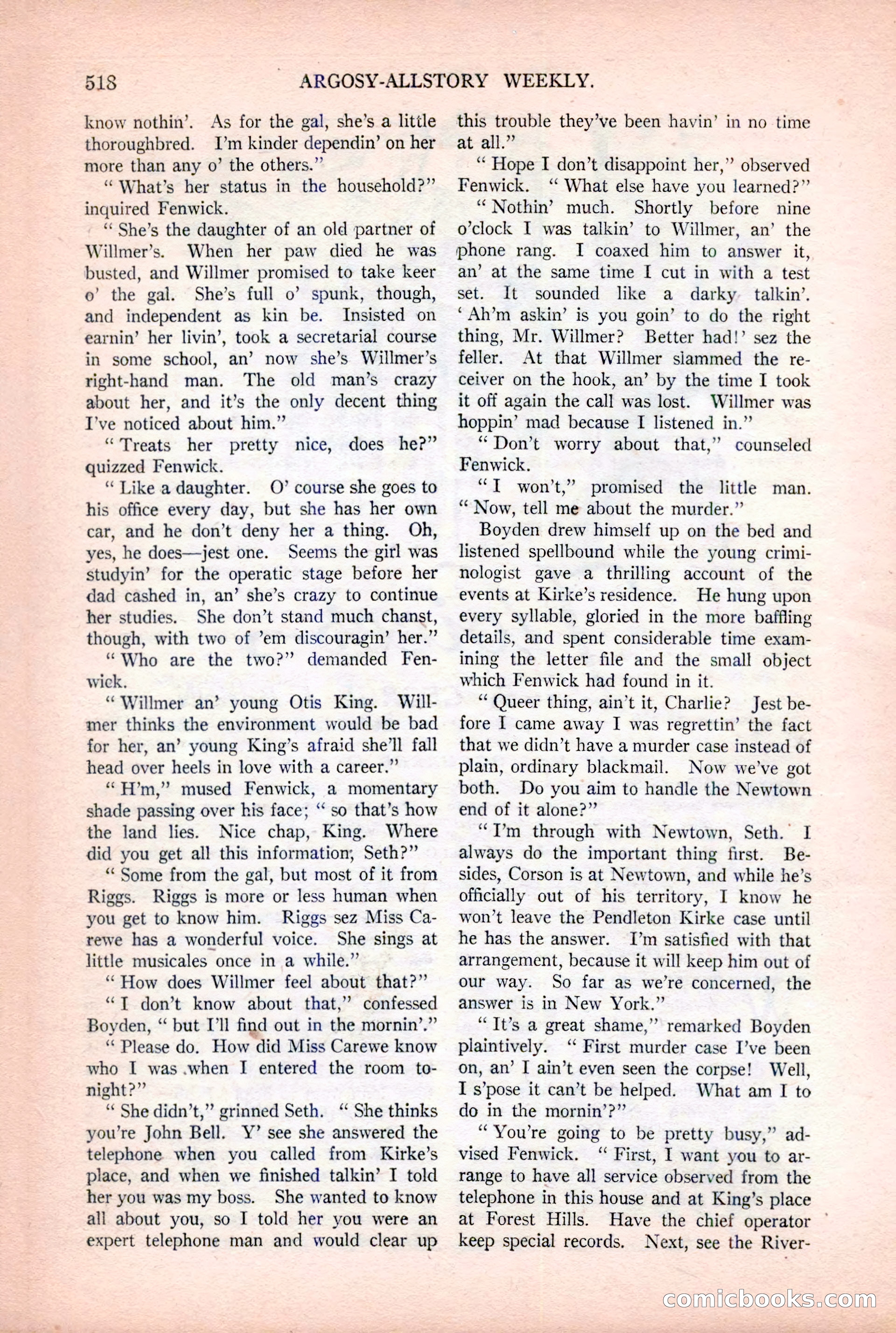 Argosy All-Story Weekly, December 2, 1922 — page 48 of 176
