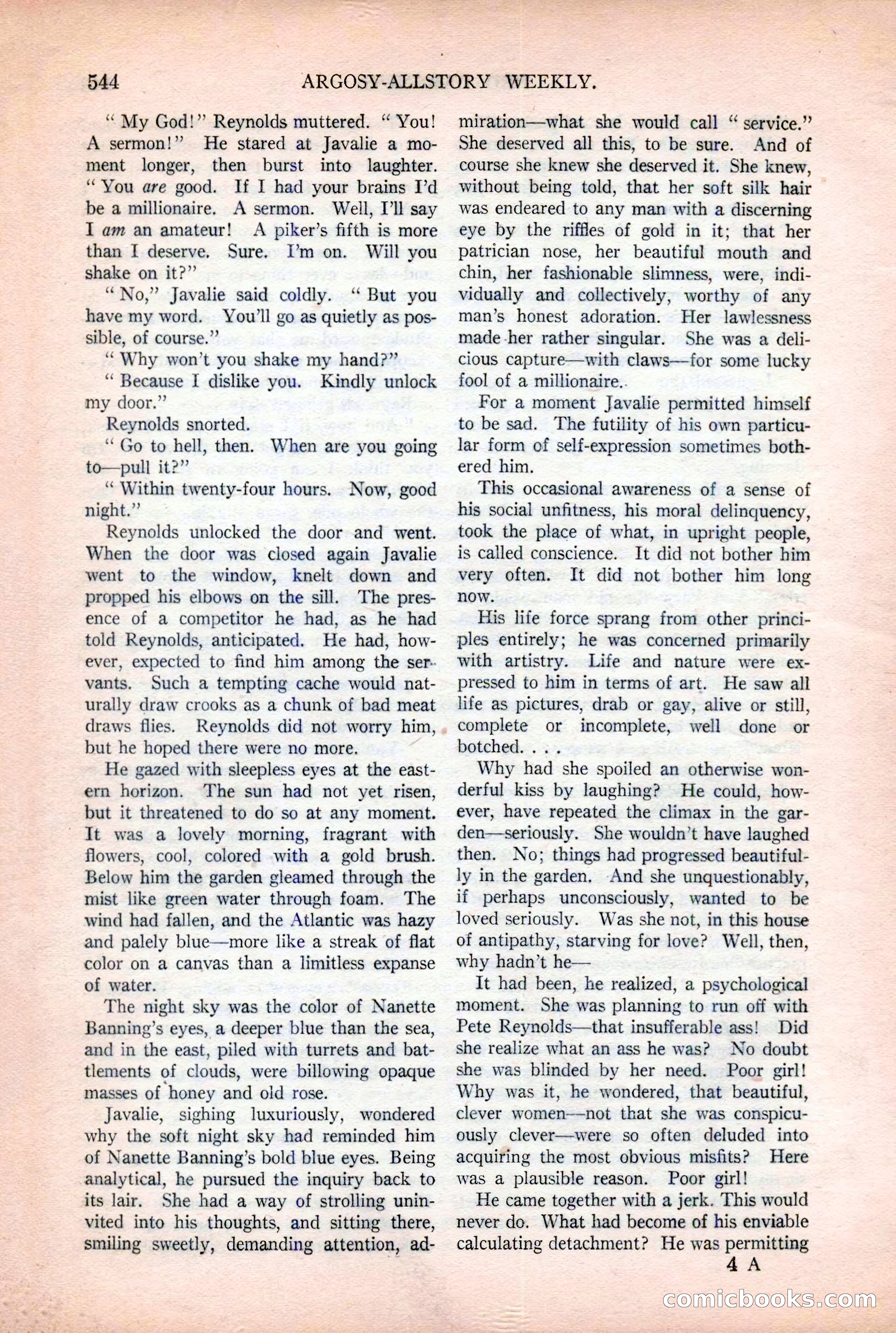 Argosy All-Story Weekly, December 2, 1922 — page 74 of 176