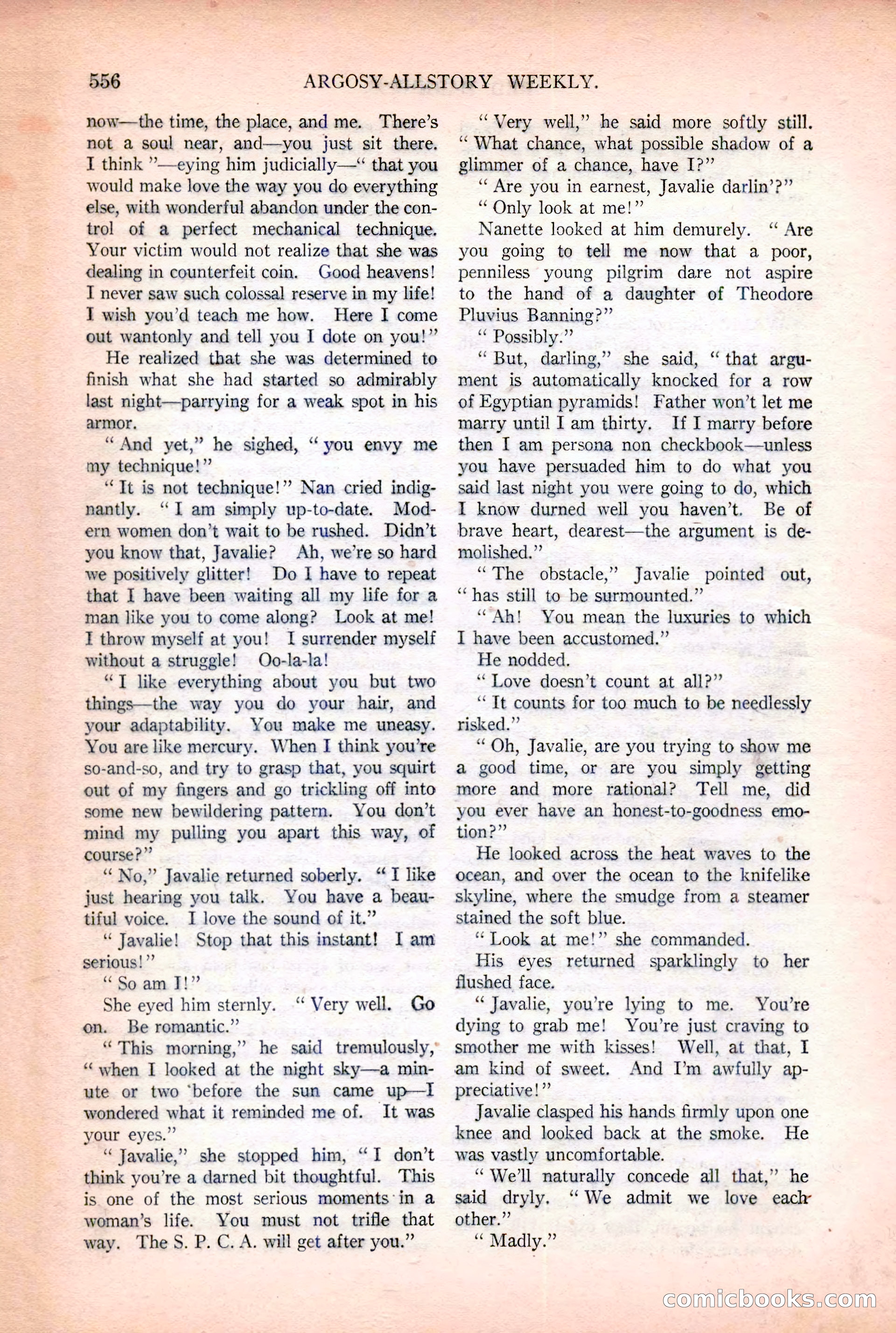 Argosy All-Story Weekly, December 2, 1922 — page 86 of 176