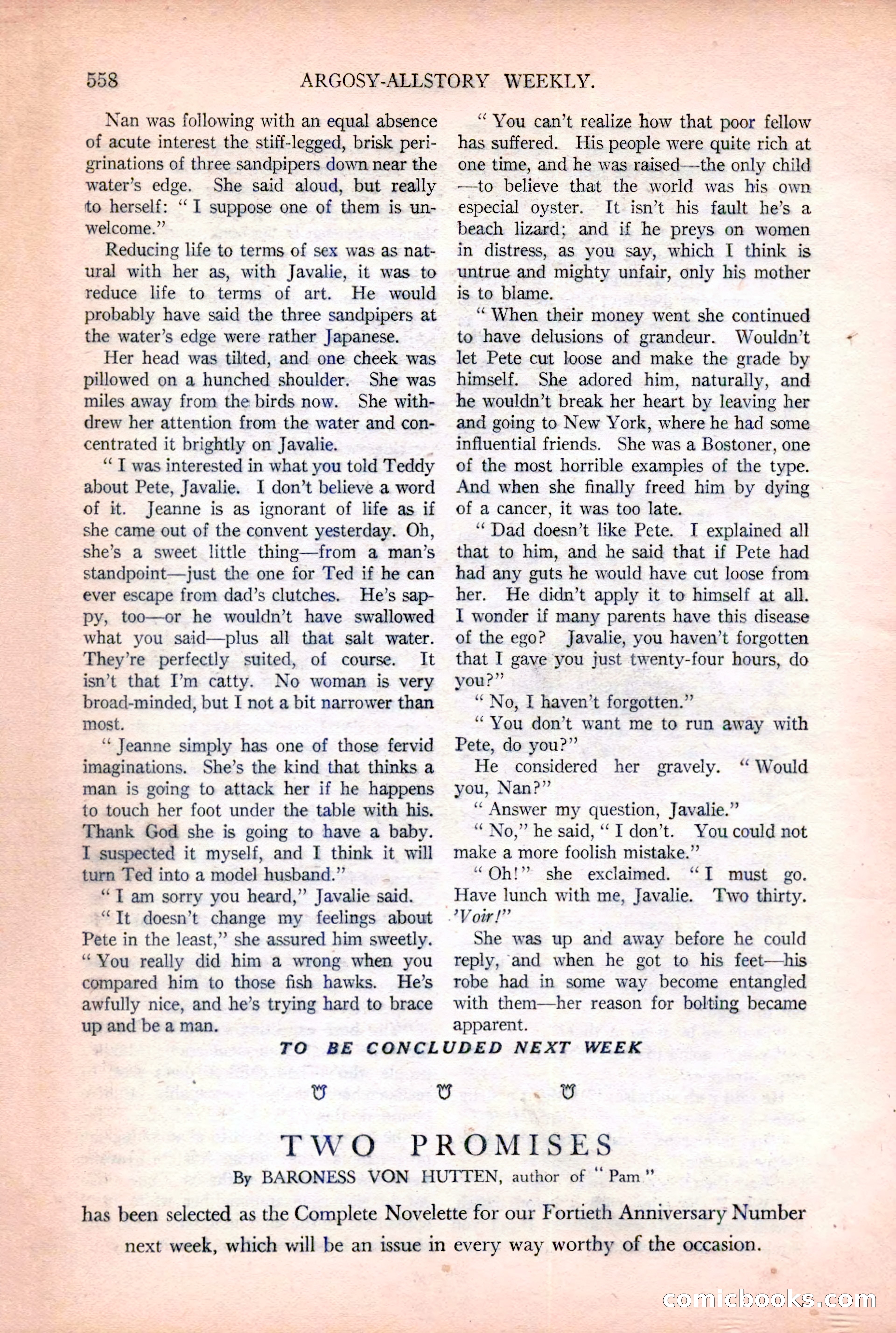 Argosy All-Story Weekly, December 2, 1922 — page 88 of 176