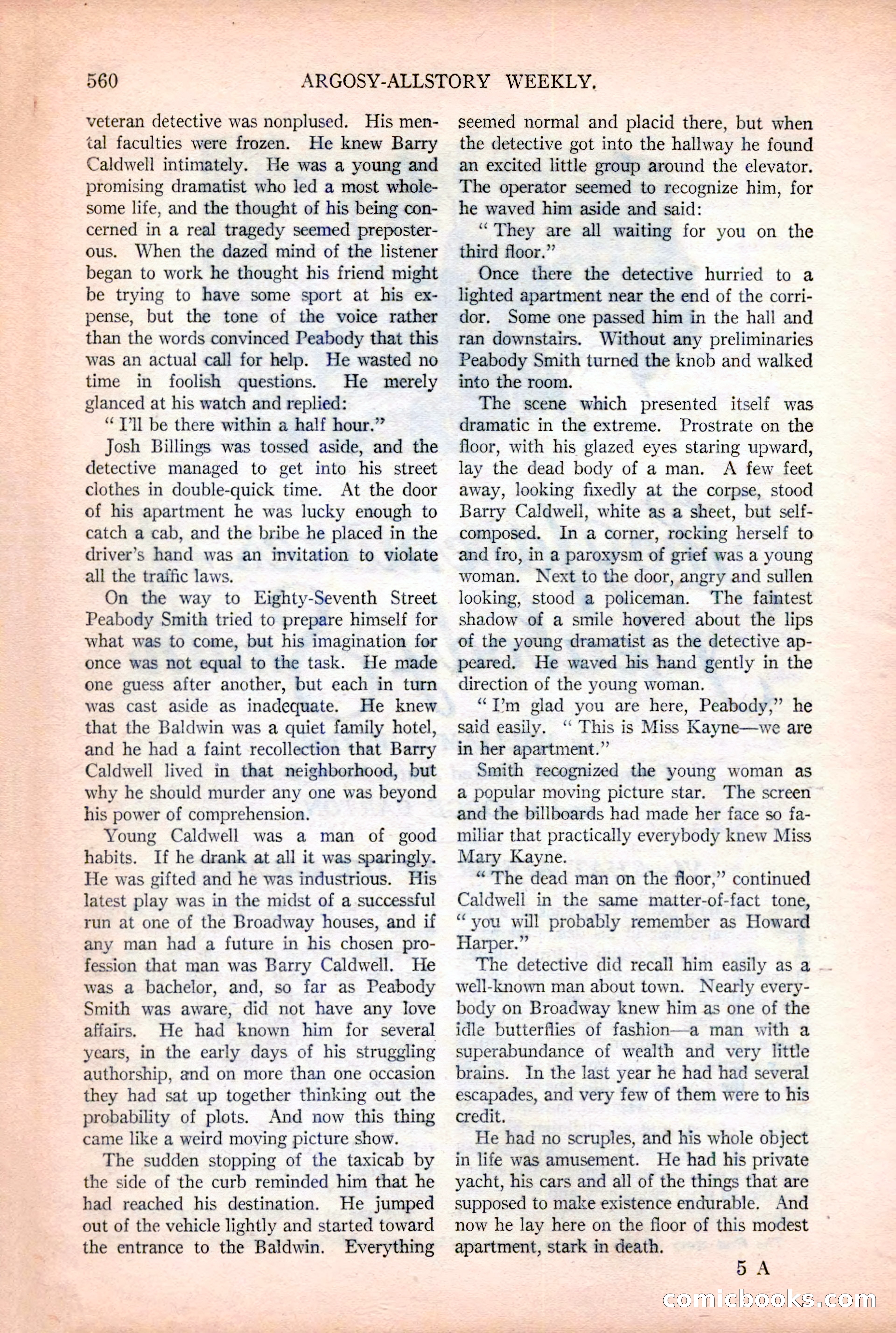 Argosy All-Story Weekly, December 2, 1922 — page 90 of 176