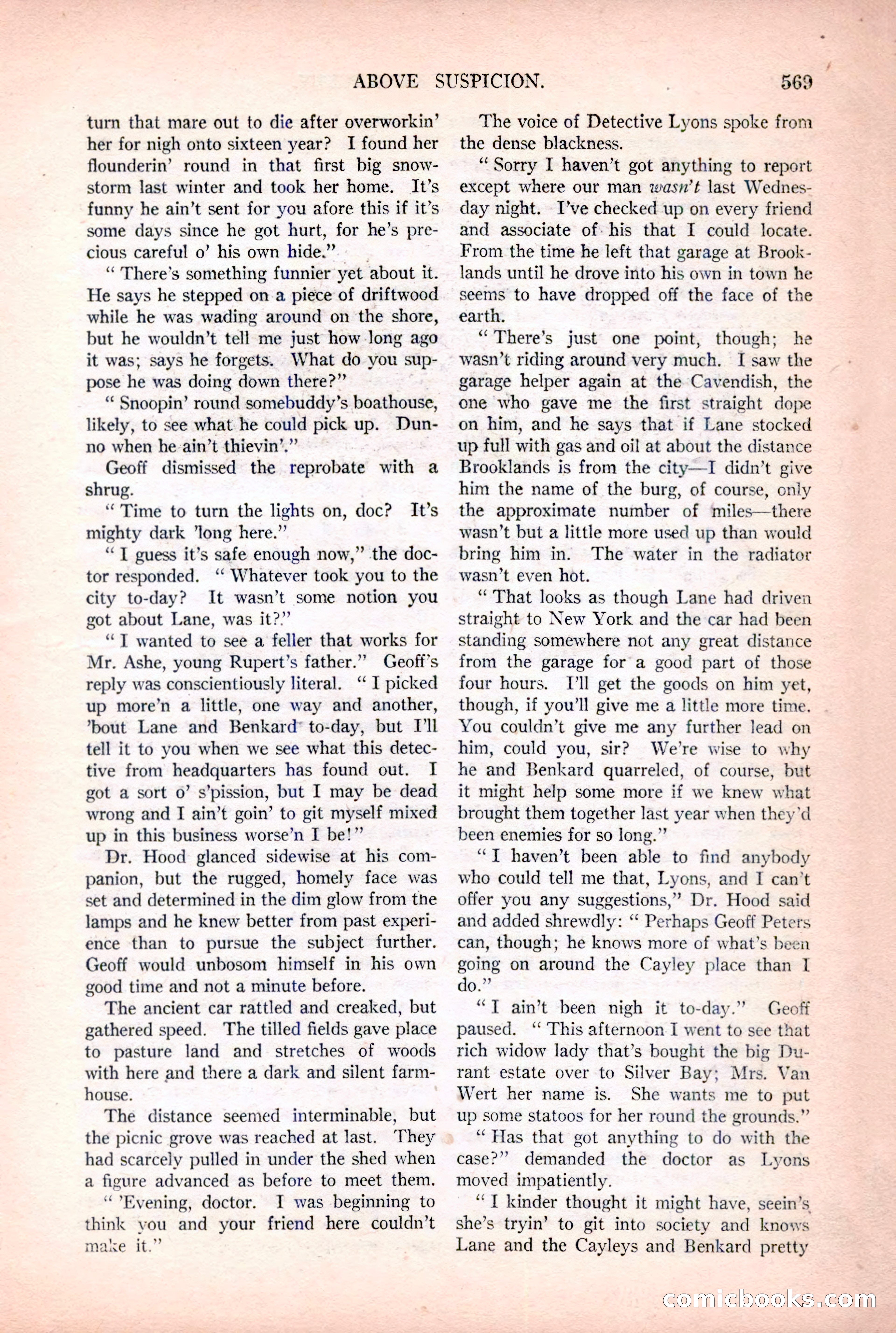 Argosy All-Story Weekly, December 2, 1922 — page 99 of 176