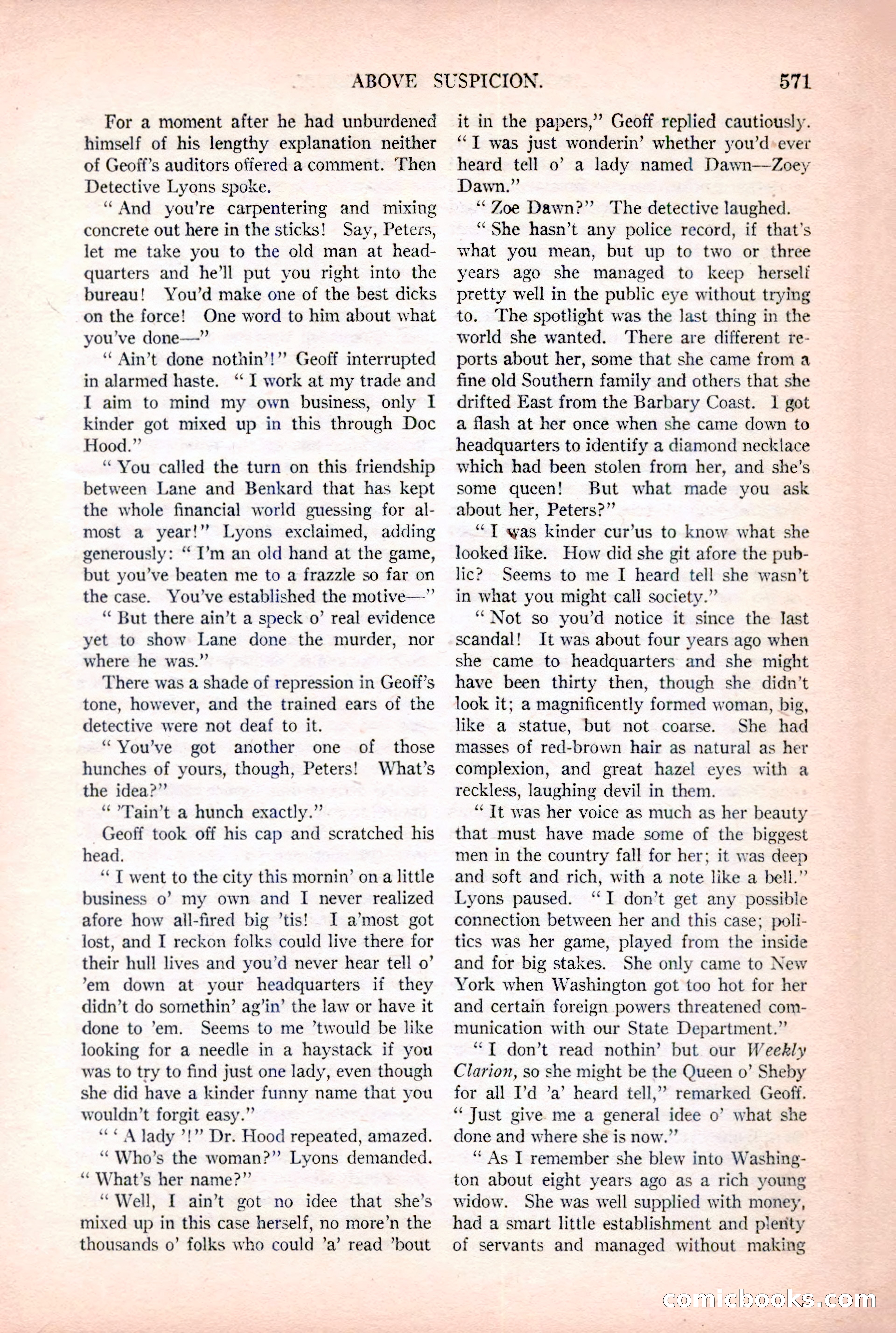 Argosy All-Story Weekly, December 2, 1922 — page 101 of 176