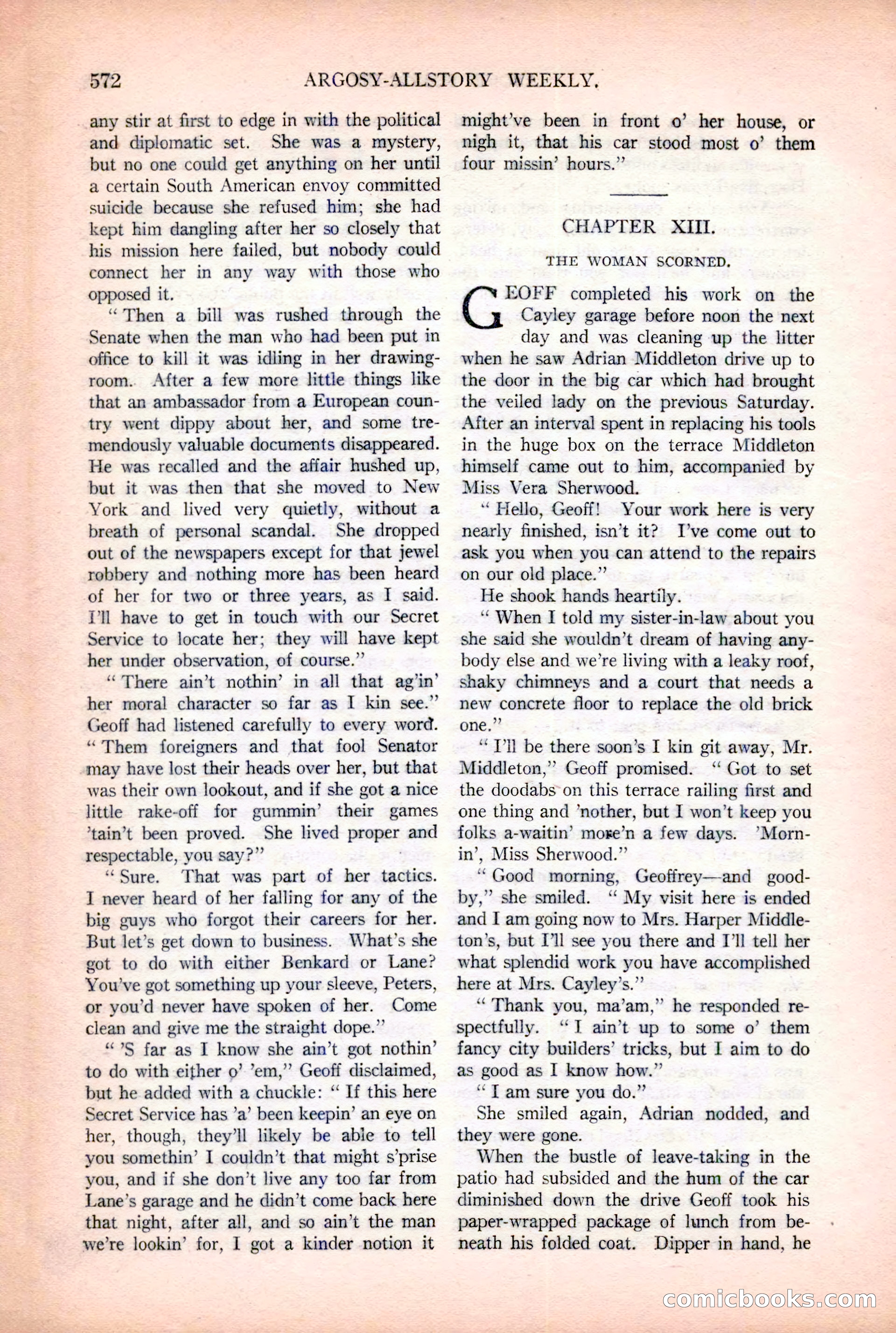 Argosy All-Story Weekly, December 2, 1922 — page 102 of 176