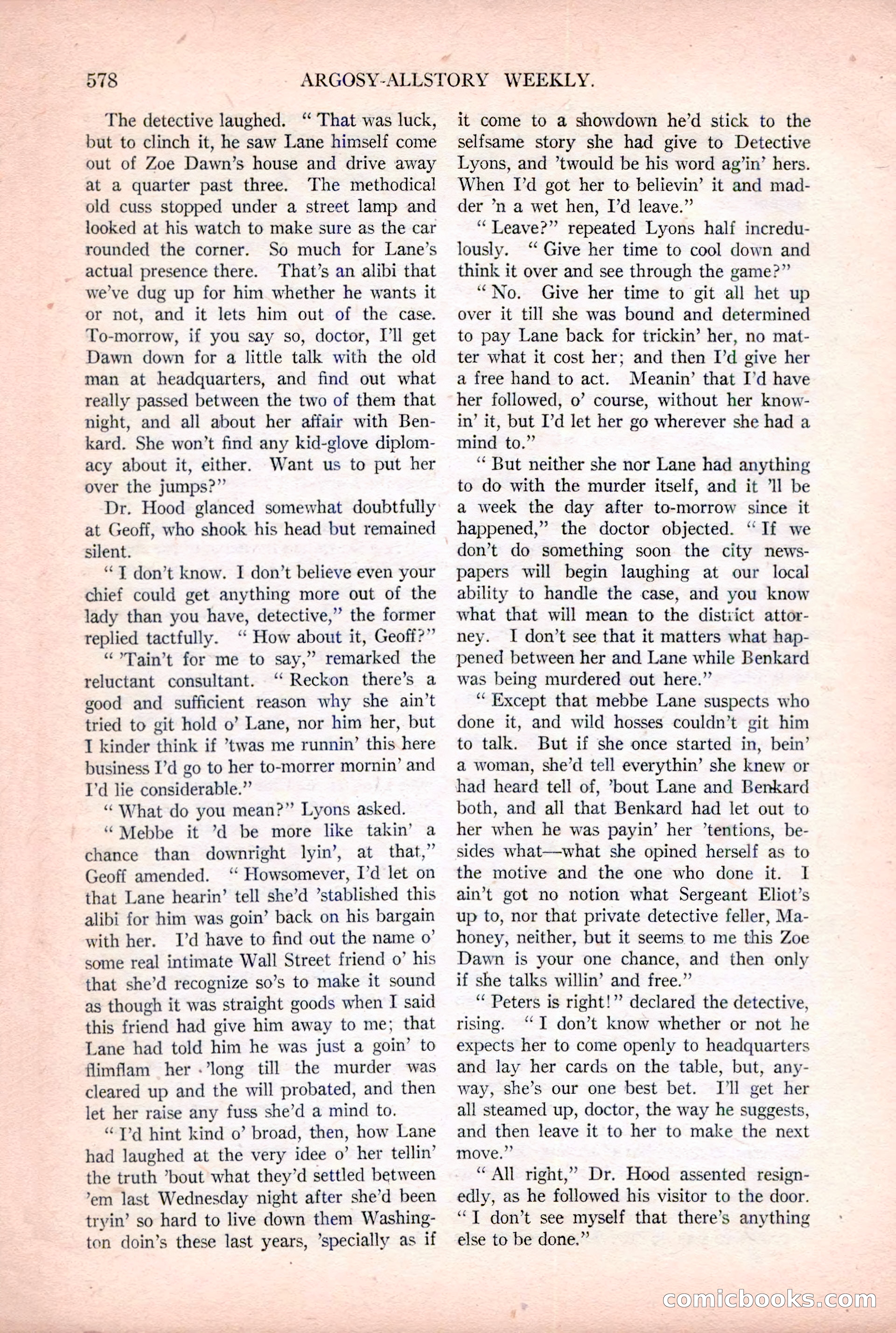 Argosy All-Story Weekly, December 2, 1922 — page 108 of 176