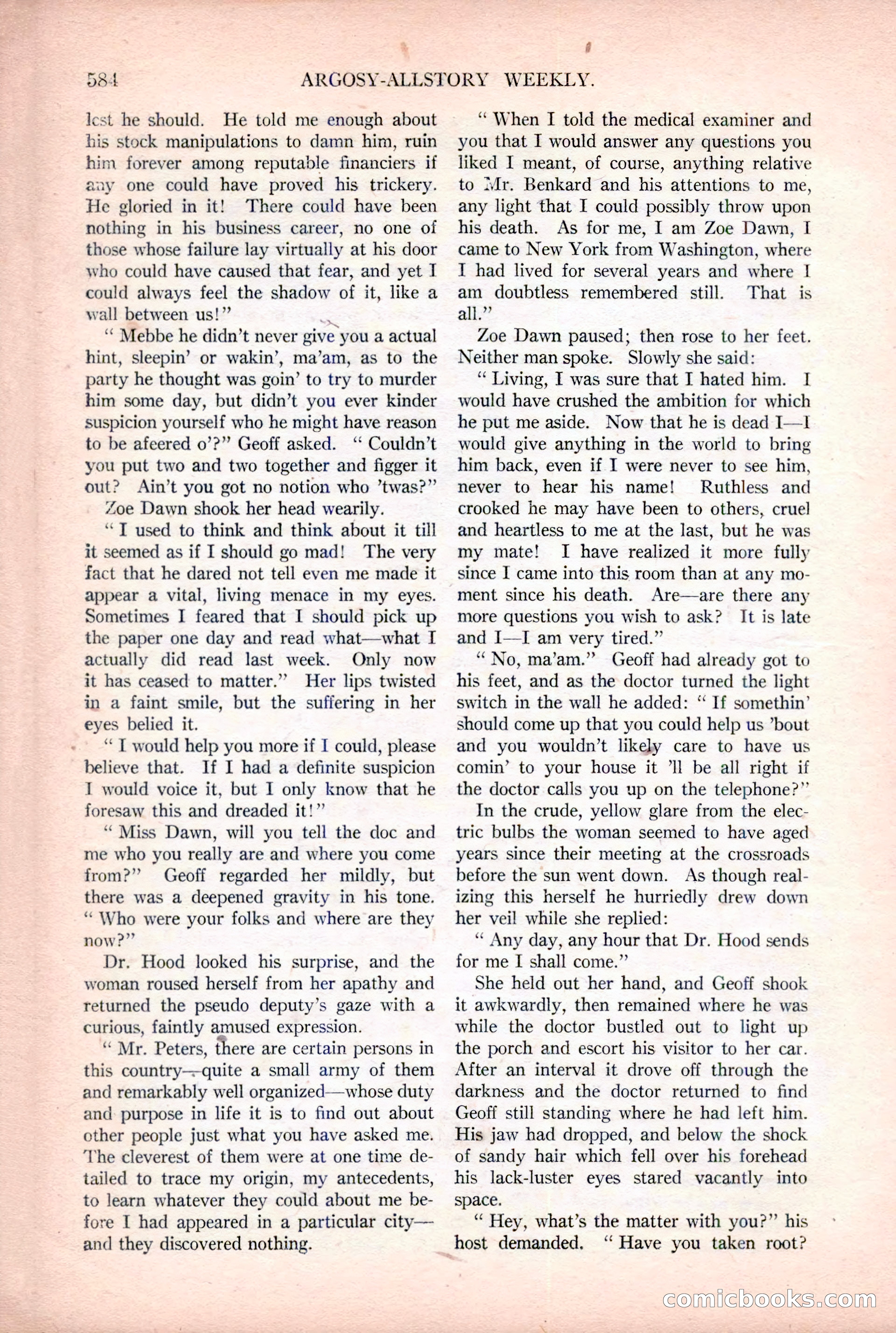 Argosy All-Story Weekly, December 2, 1922 — page 114 of 176