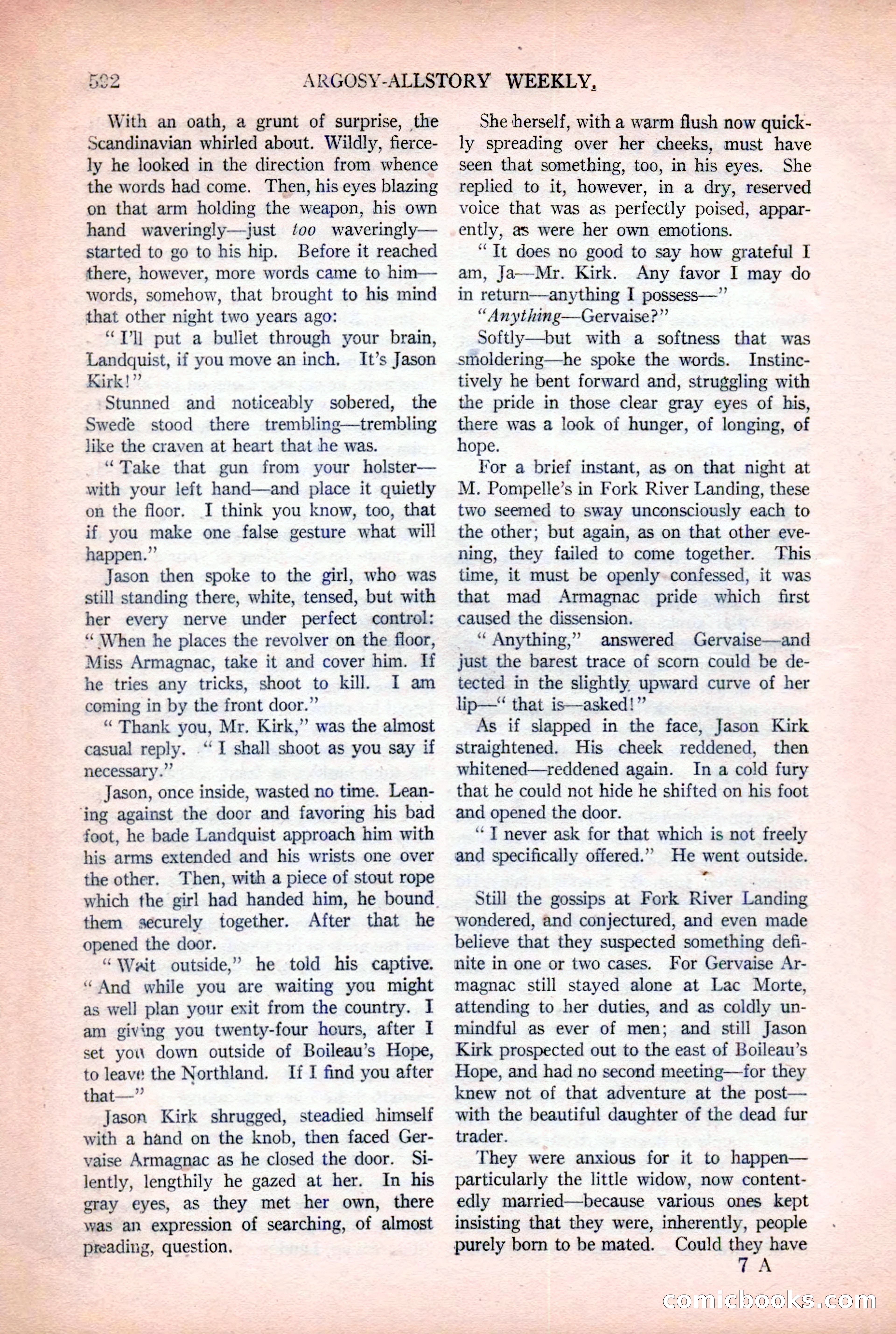 Argosy All-Story Weekly, December 2, 1922 — page 122 of 176
