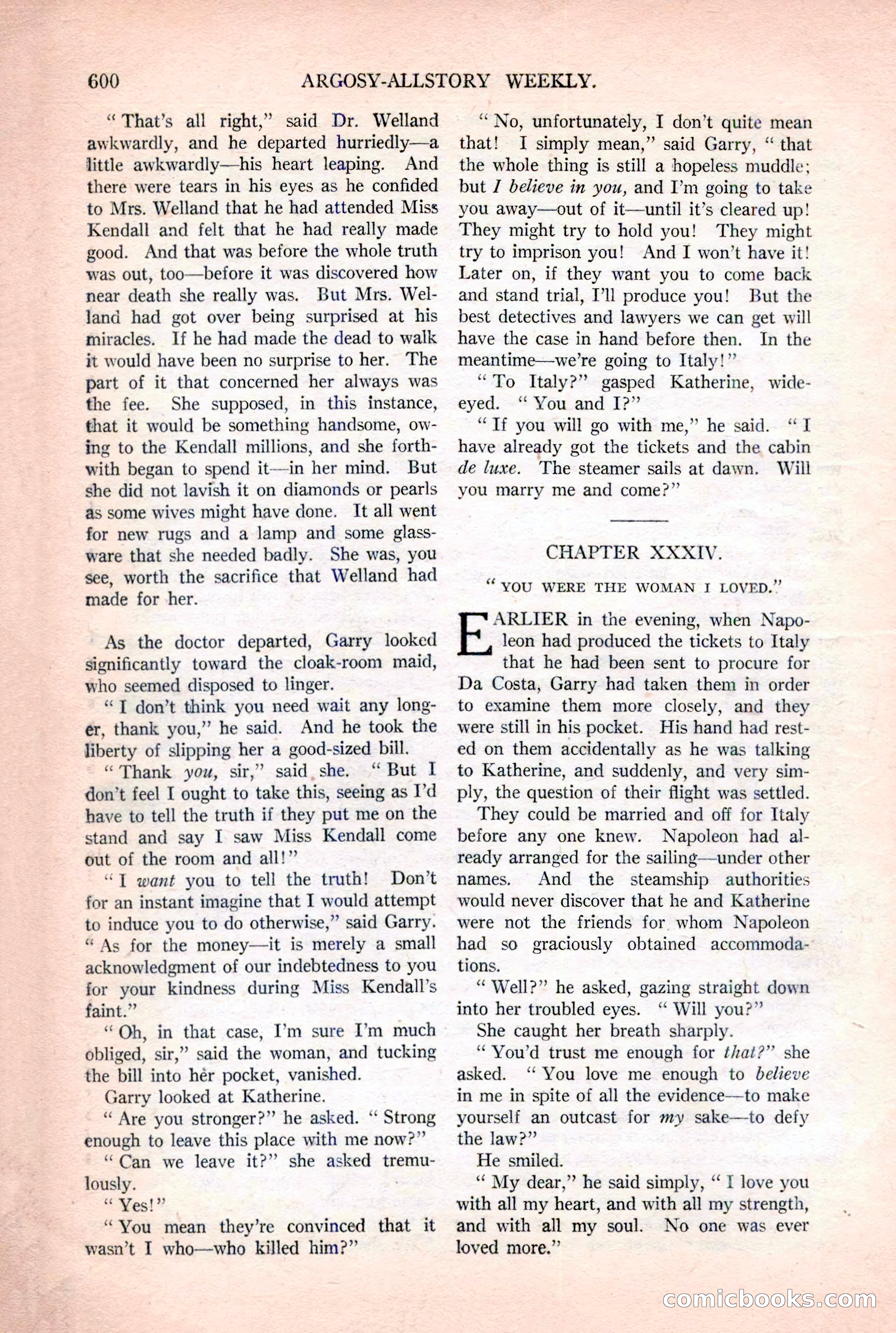Argosy All-Story Weekly, December 2, 1922 — page 130 of 176
