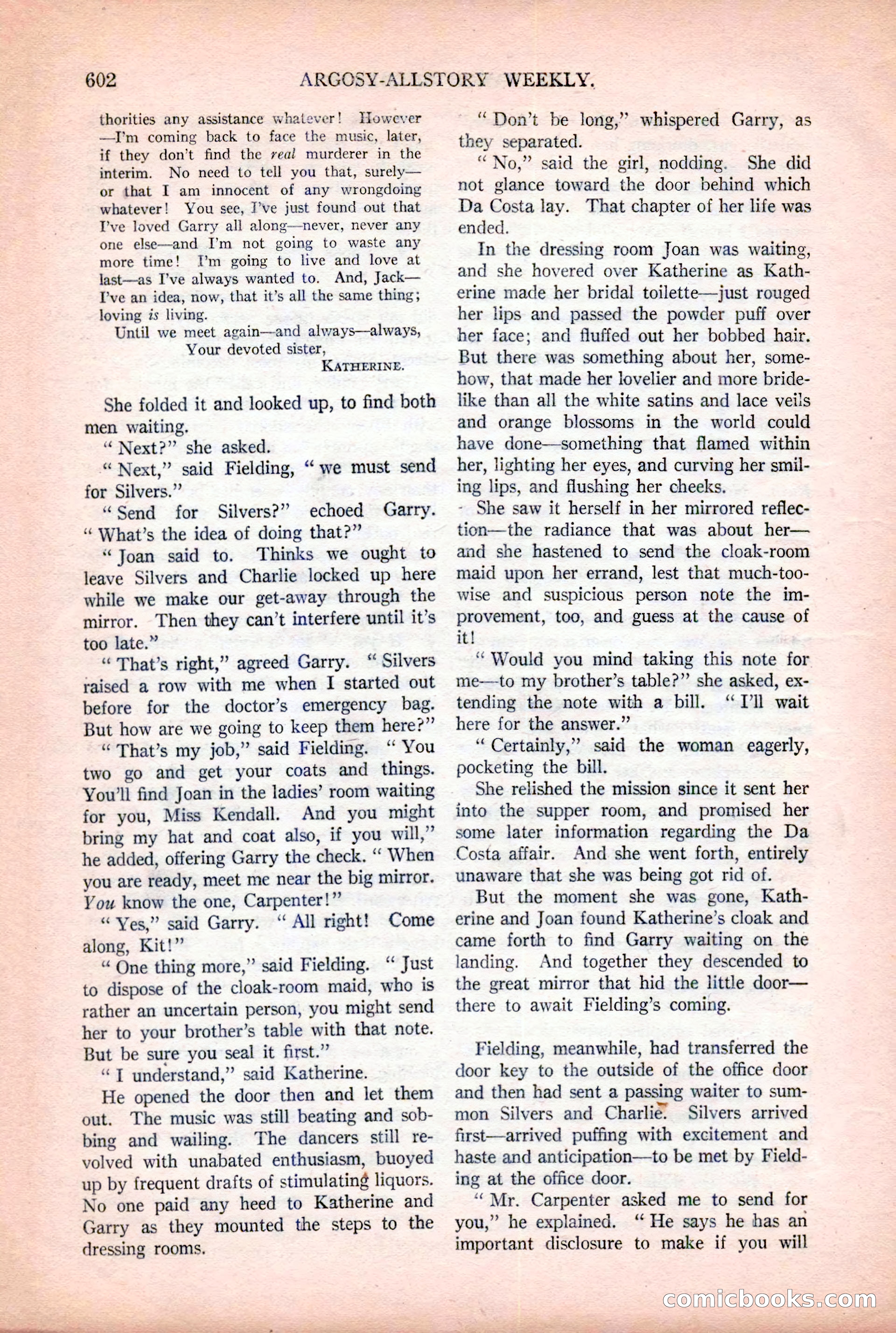 Argosy All-Story Weekly, December 2, 1922 — page 132 of 176