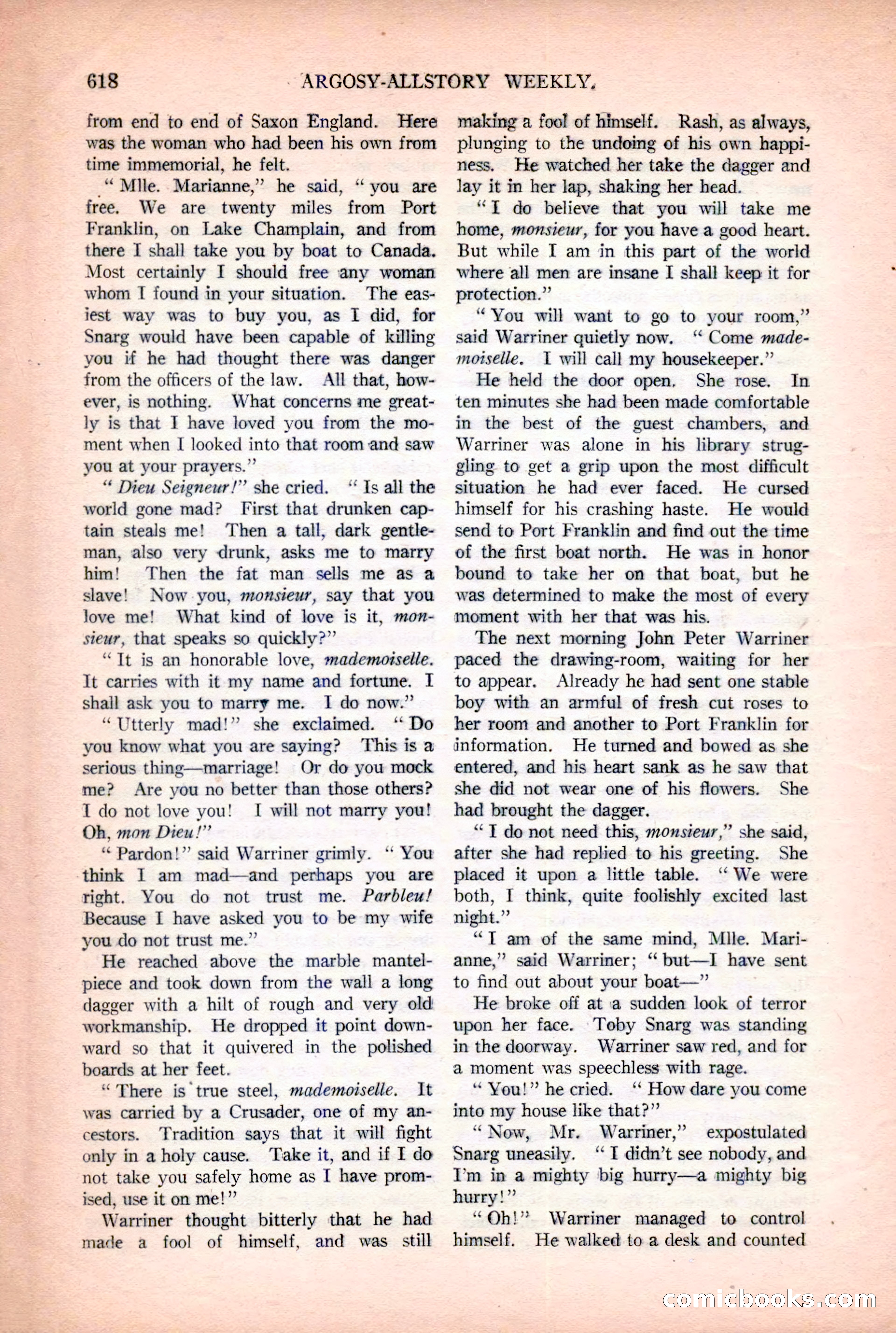 Argosy All-Story Weekly, December 2, 1922 — page 148 of 176