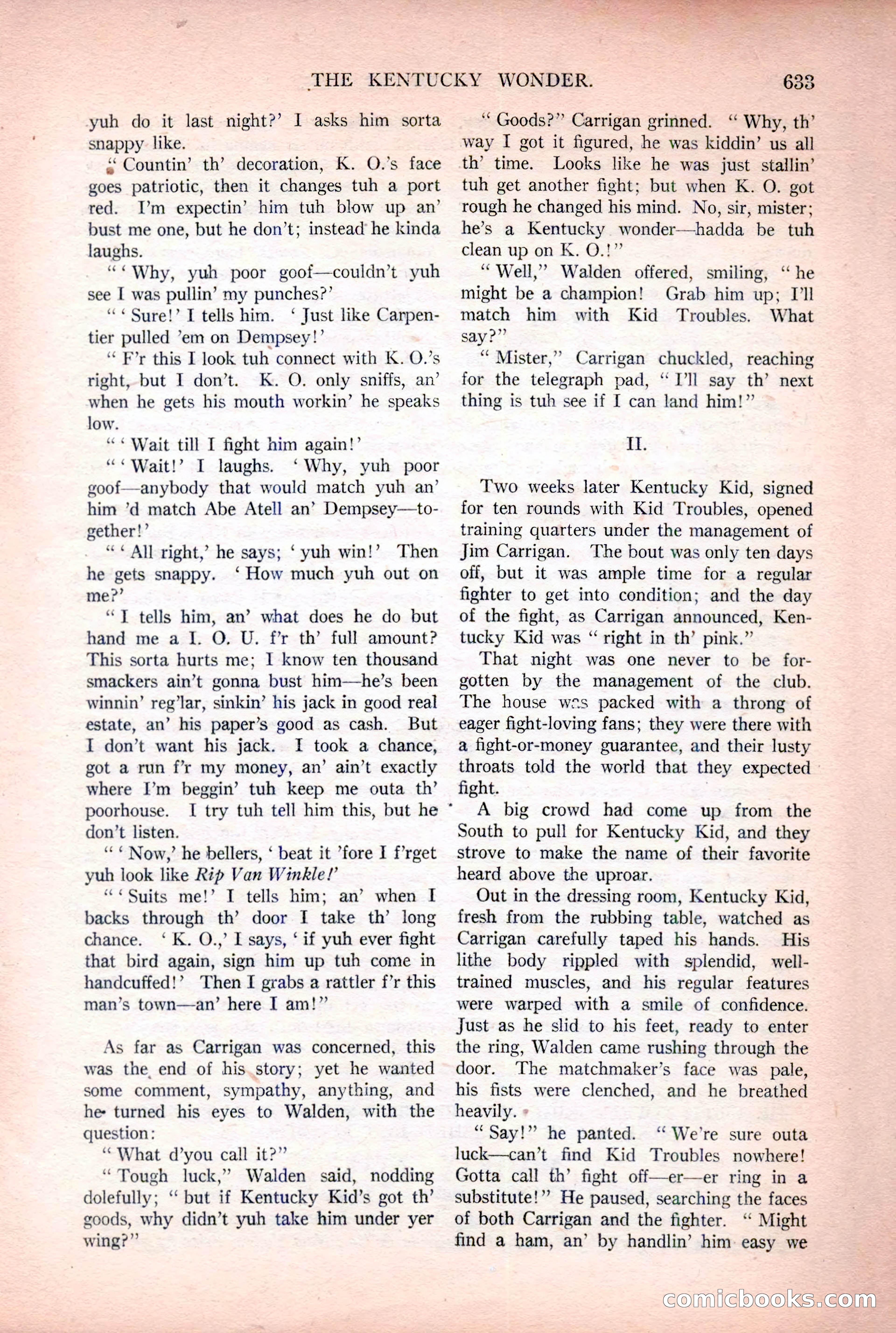Argosy All-Story Weekly, December 2, 1922 — page 163 of 176