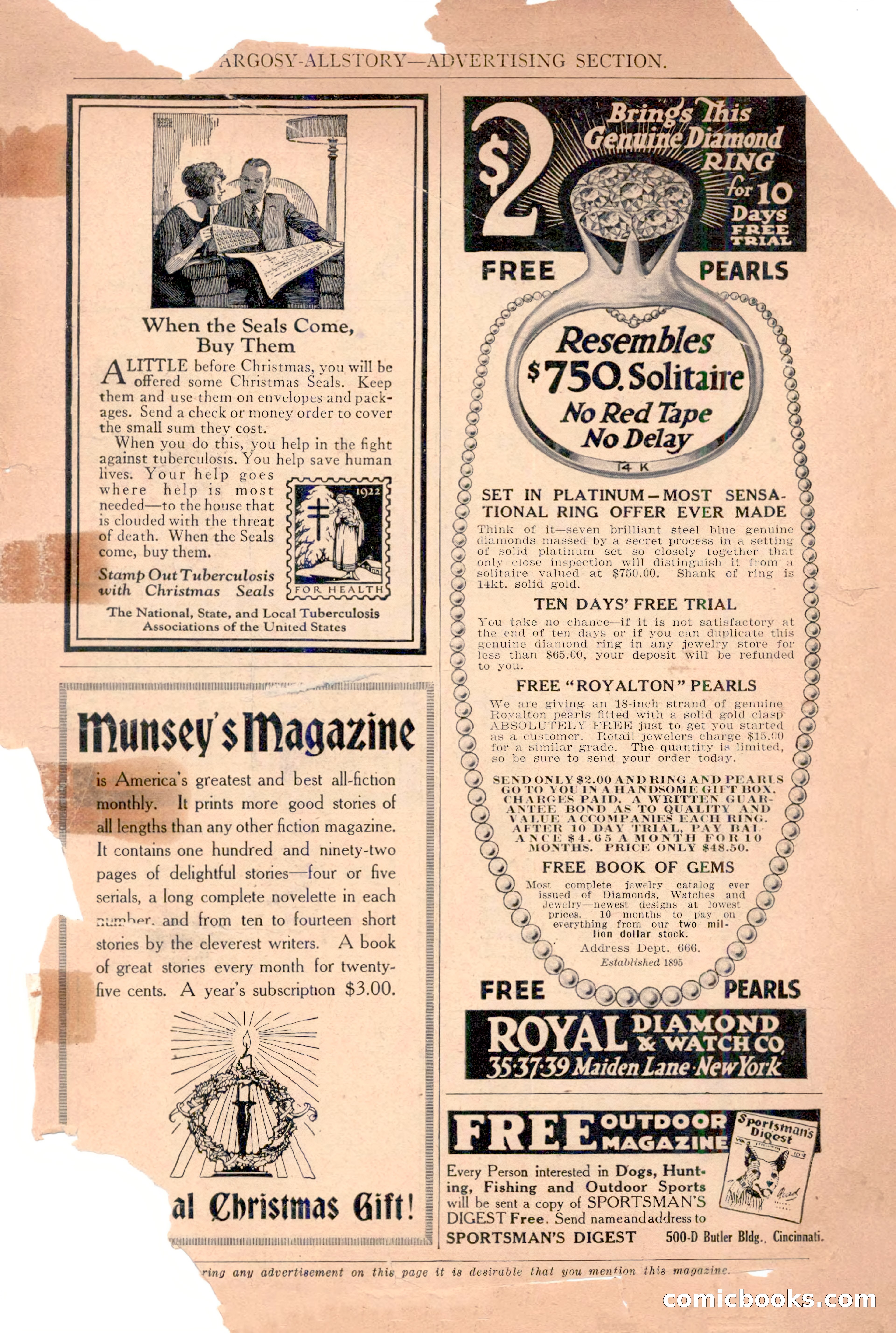 Argosy All-Story Weekly, December 2, 1922 — page 171 of 176