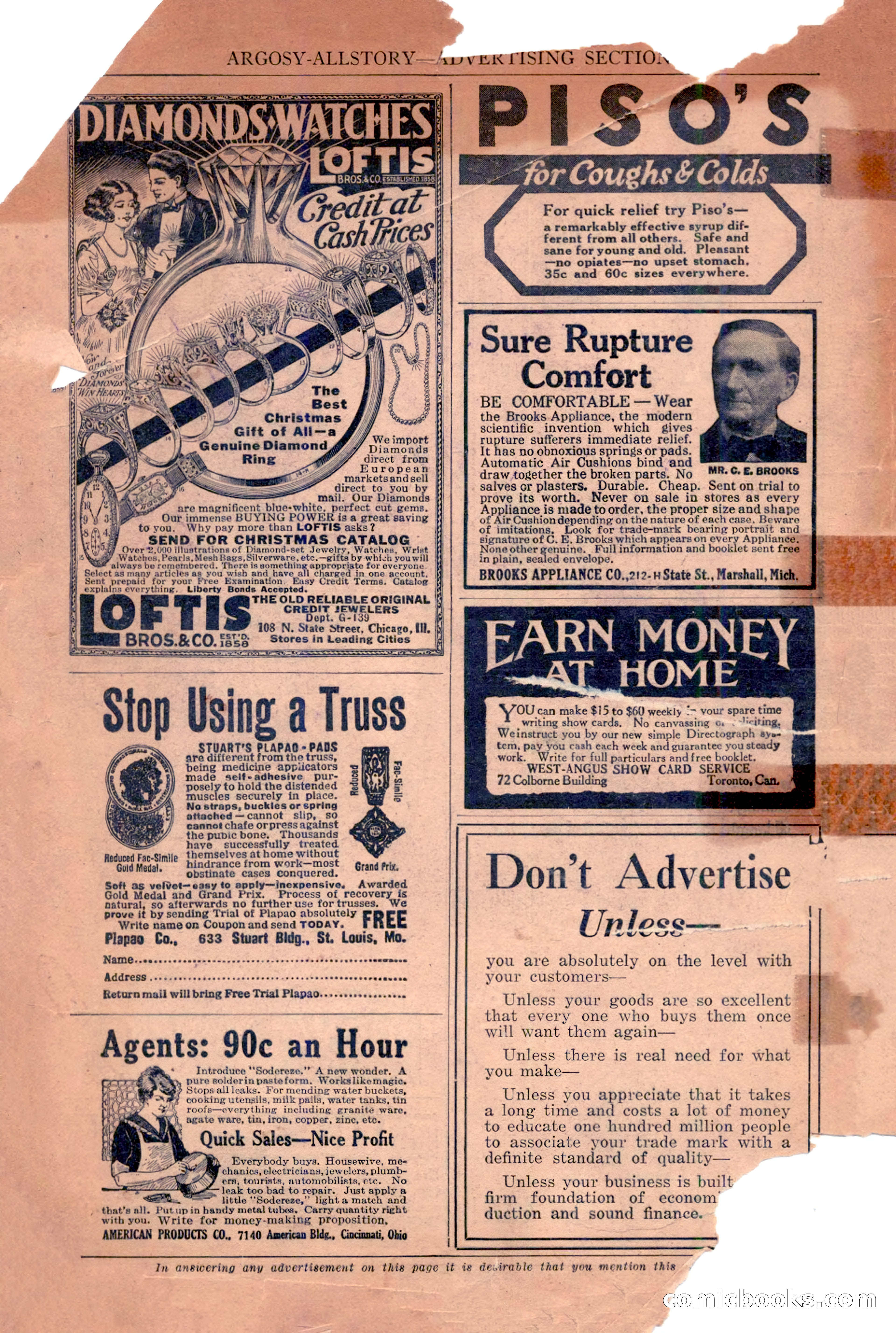 Argosy All-Story Weekly, December 2, 1922 — page 172 of 176
