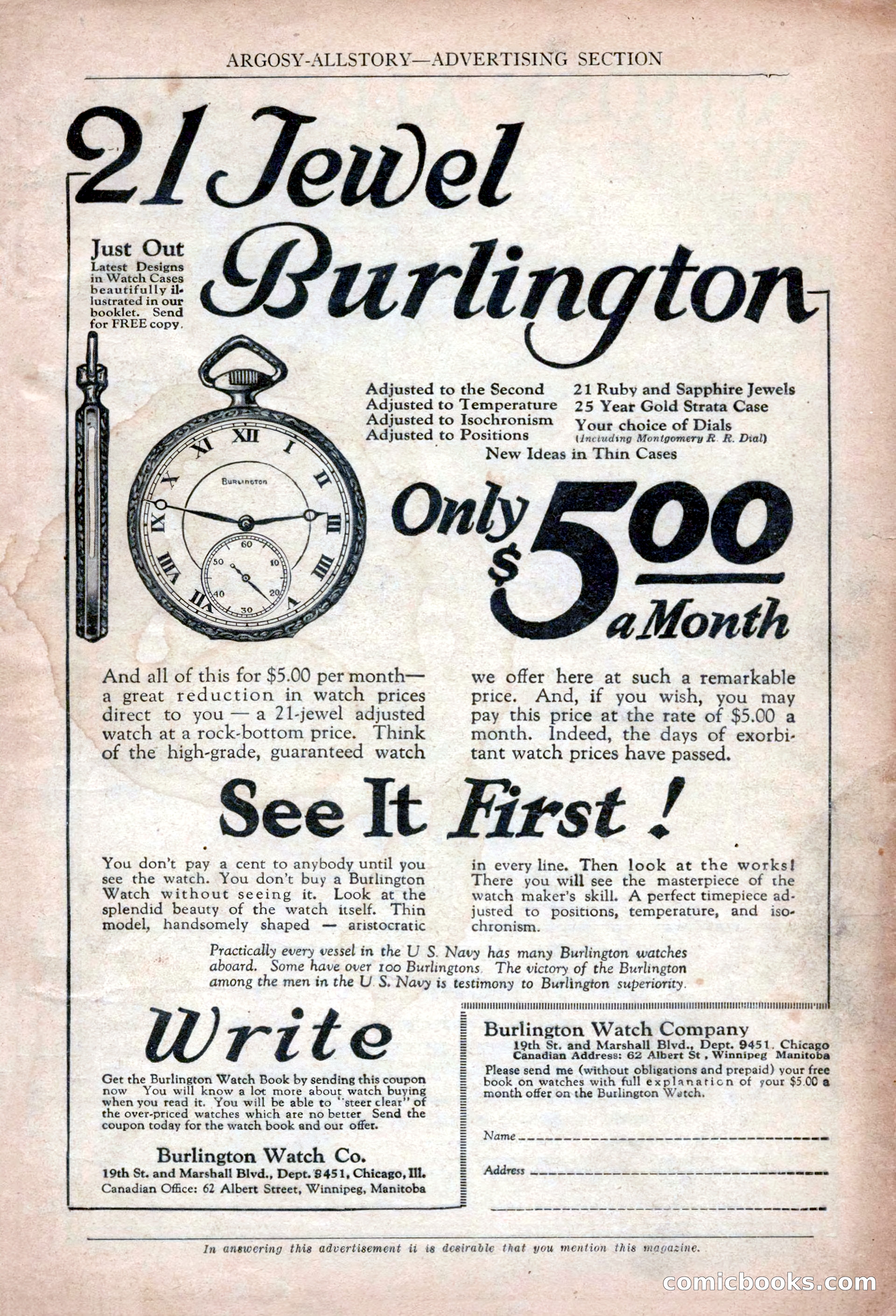 Argosy All-Story Weekly, January 13, 1923 — page 3 of 184