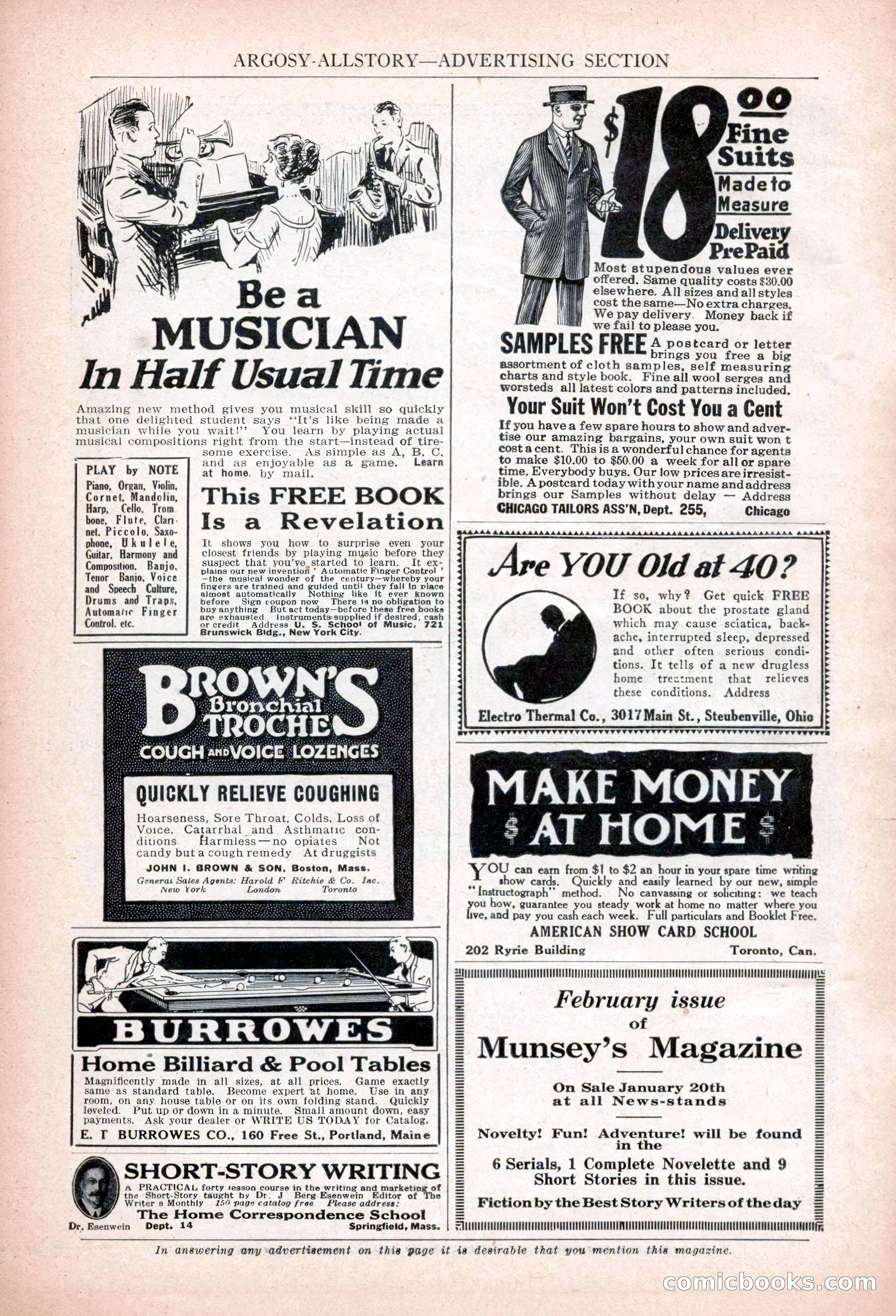 Argosy All-Story Weekly, January 13, 1923 — page 14 of 184
