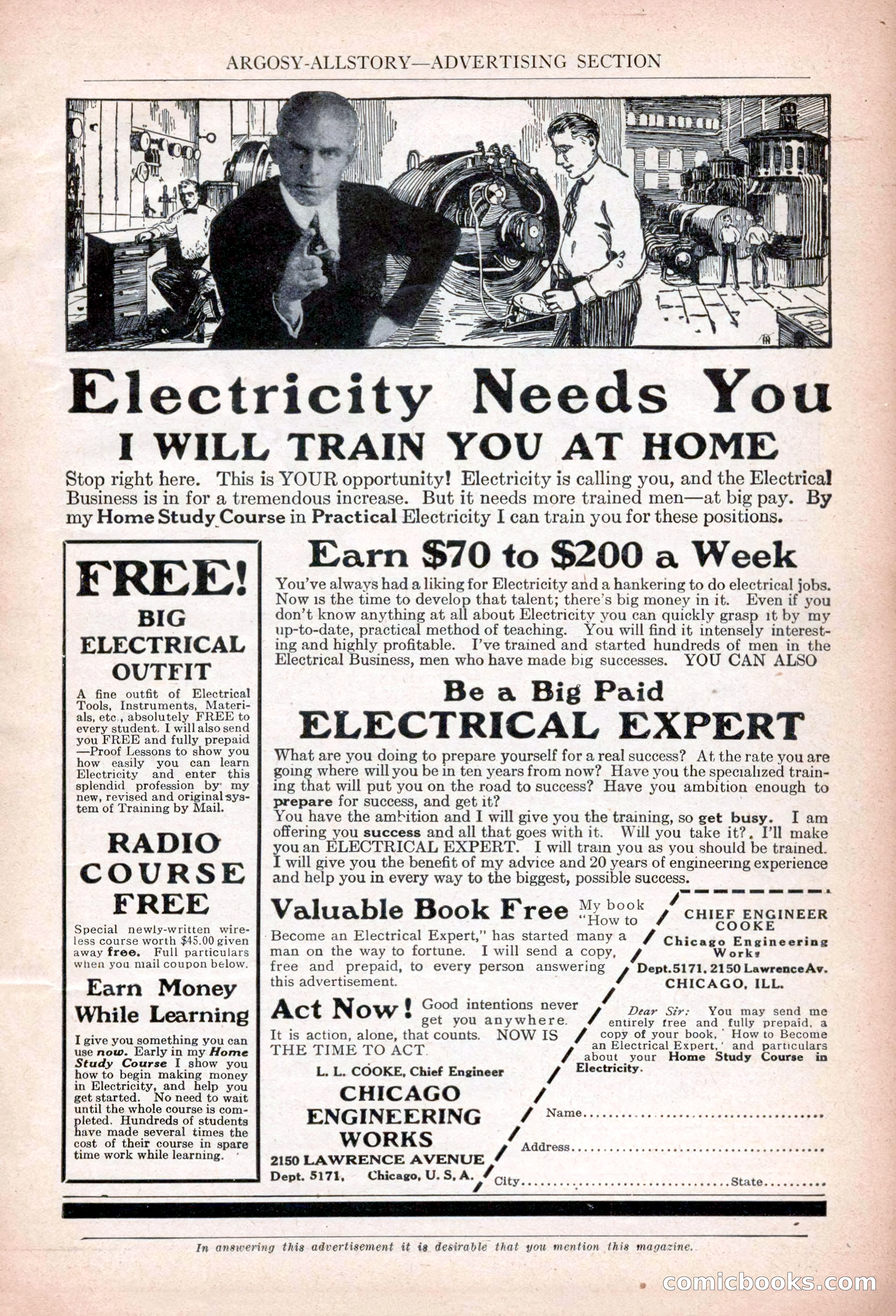 Argosy All-Story Weekly, January 13, 1923 — page 17 of 184