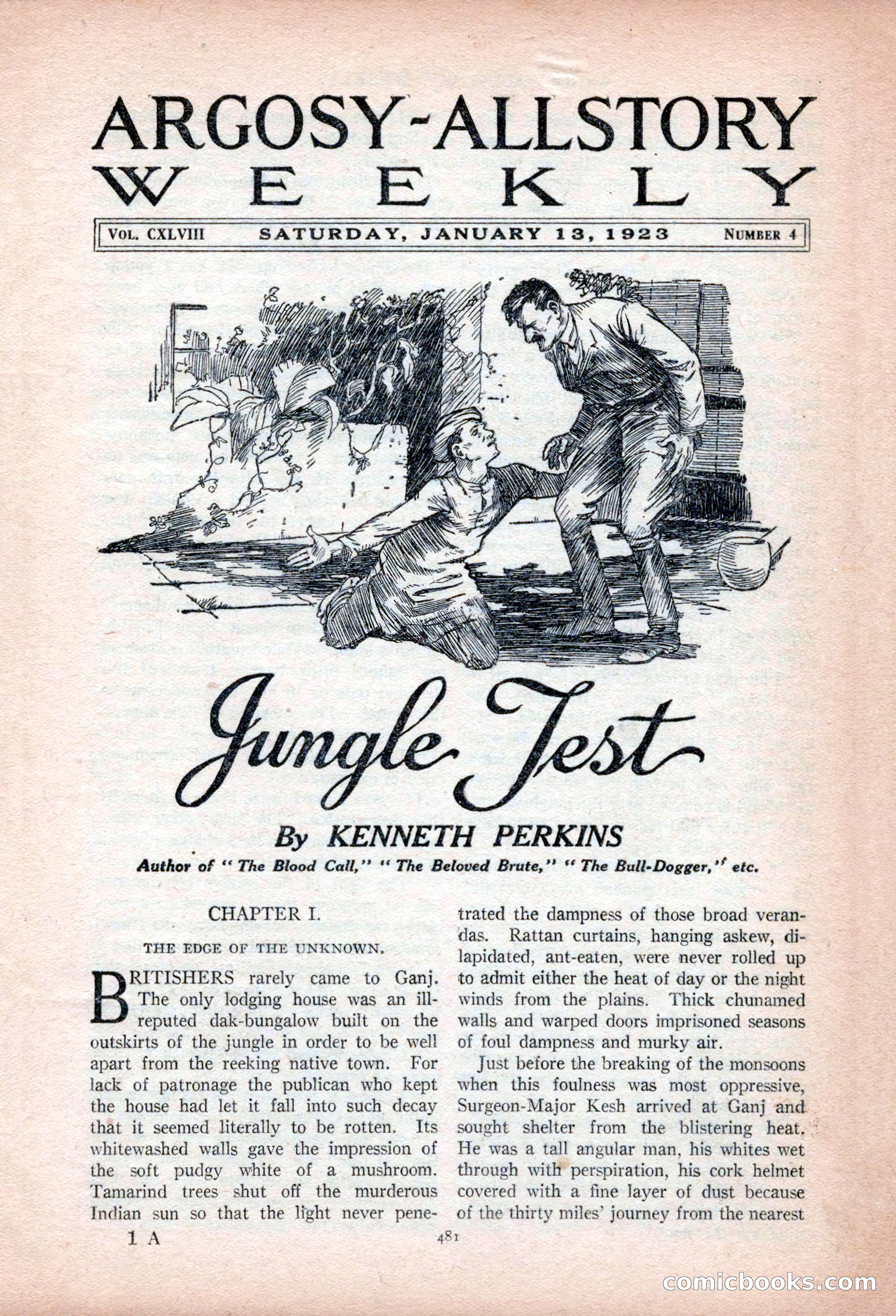 Argosy All-Story Weekly, January 13, 1923 — page 19 of 184