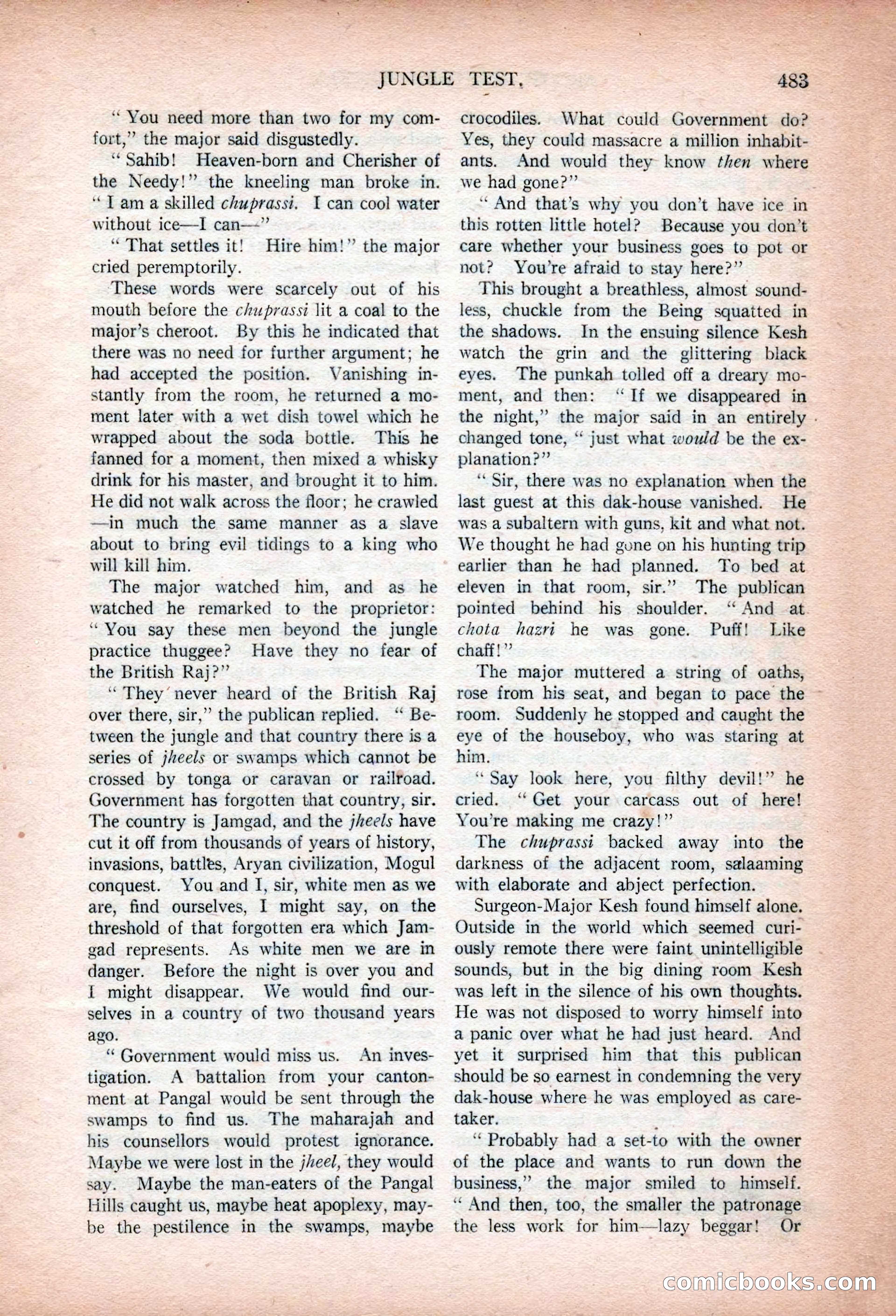 Argosy All-Story Weekly, January 13, 1923 — page 21 of 184