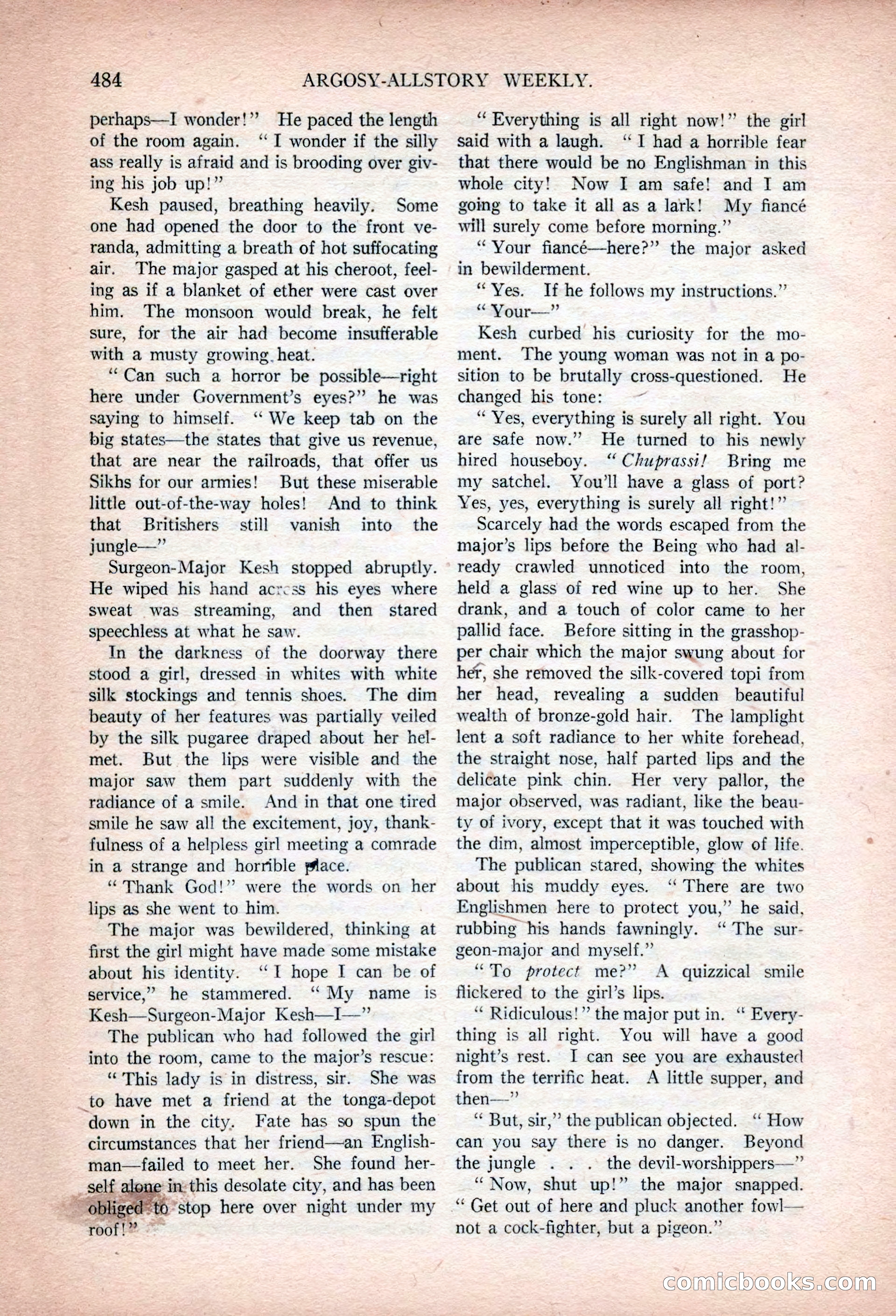 Argosy All-Story Weekly, January 13, 1923 — page 22 of 184