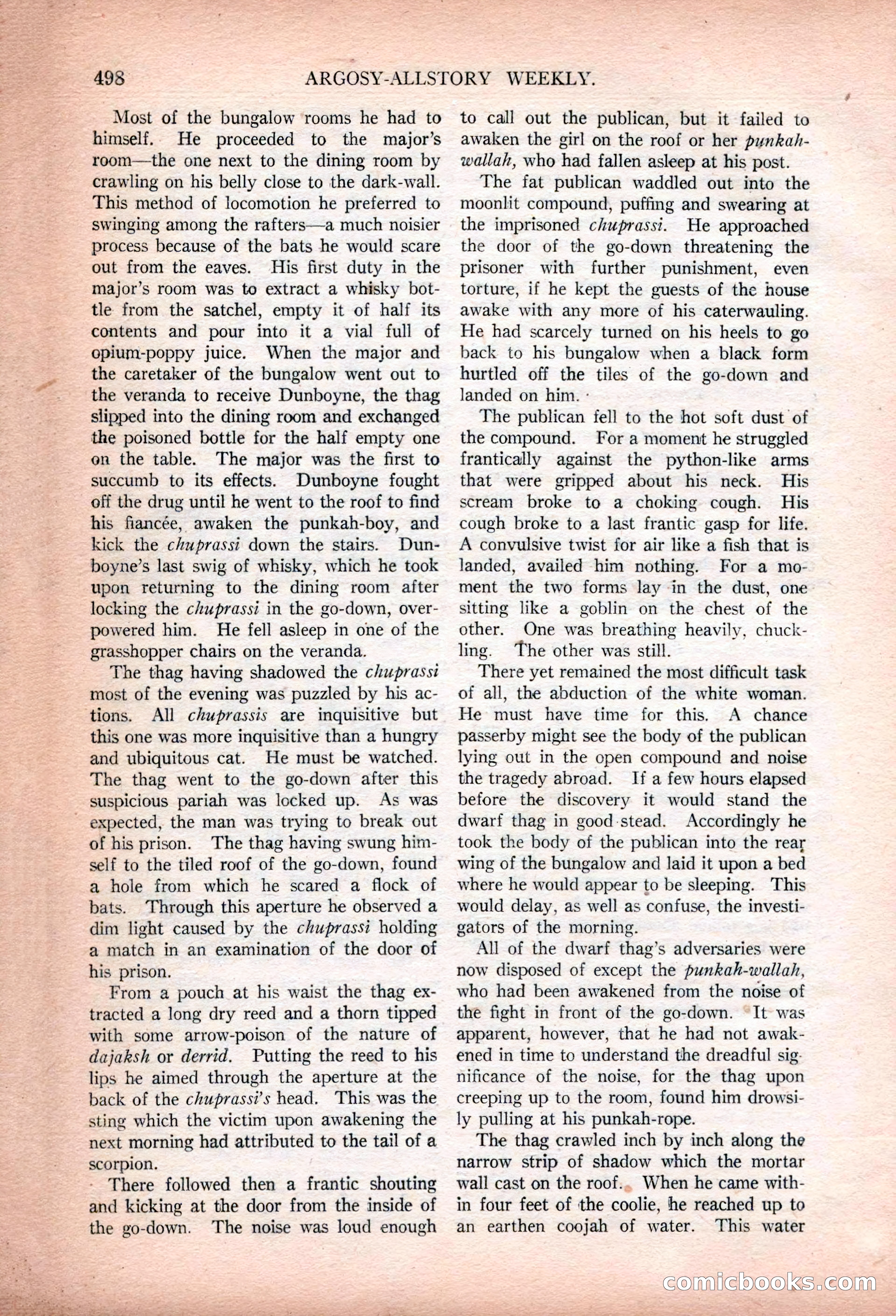 Argosy All-Story Weekly, January 13, 1923 — page 36 of 184
