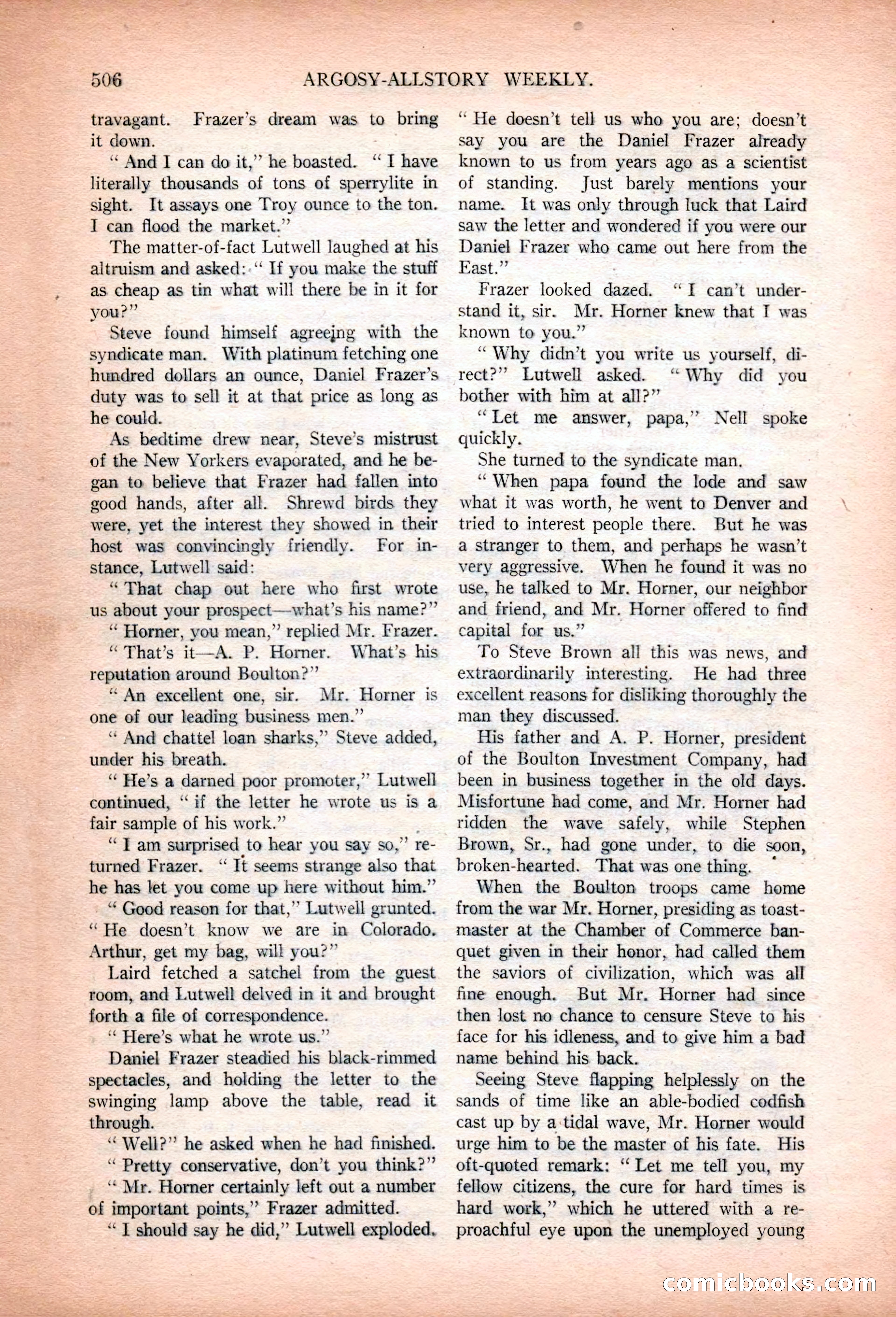 Argosy All-Story Weekly, January 13, 1923 — page 44 of 184