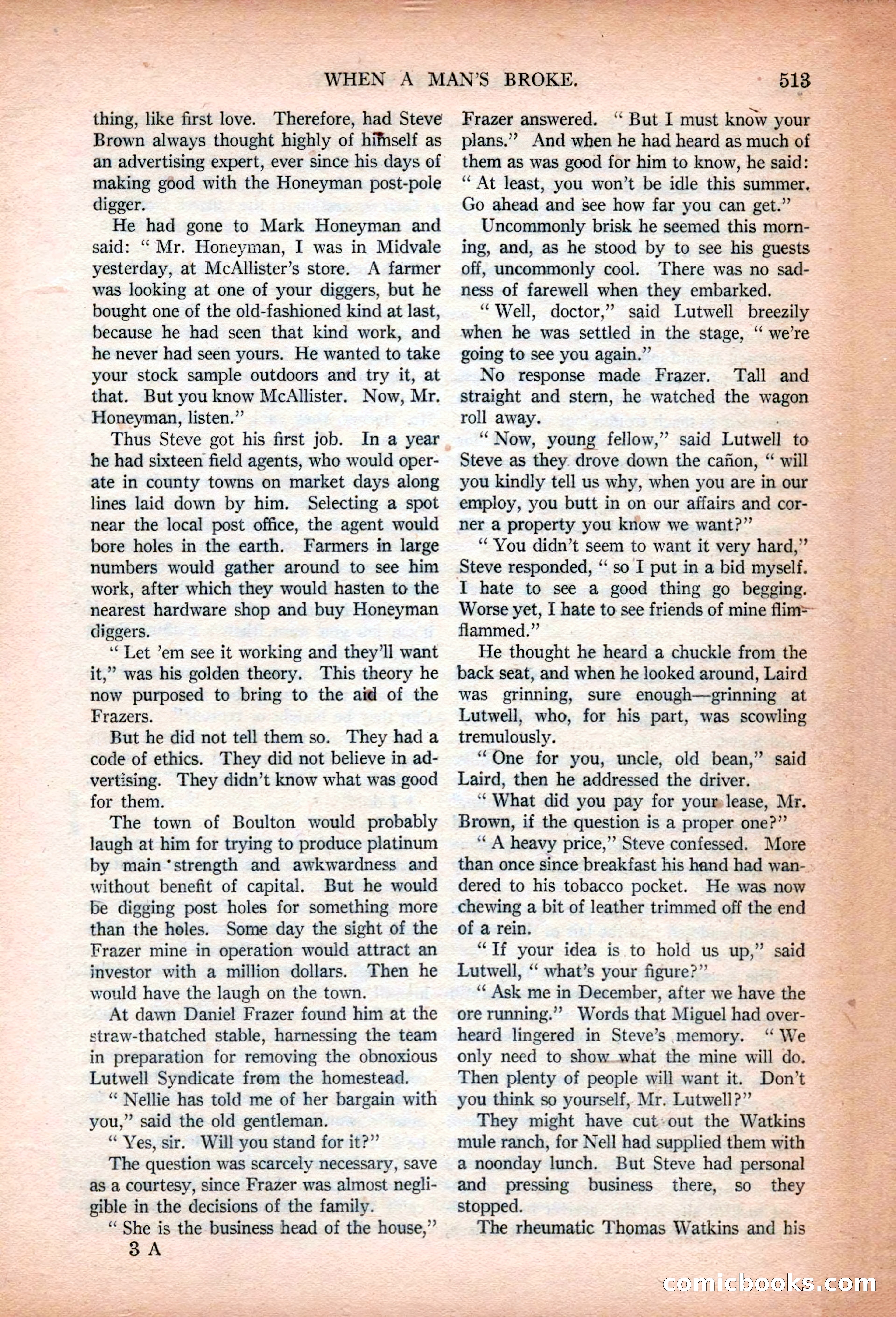 Argosy All-Story Weekly, January 13, 1923 — page 51 of 184